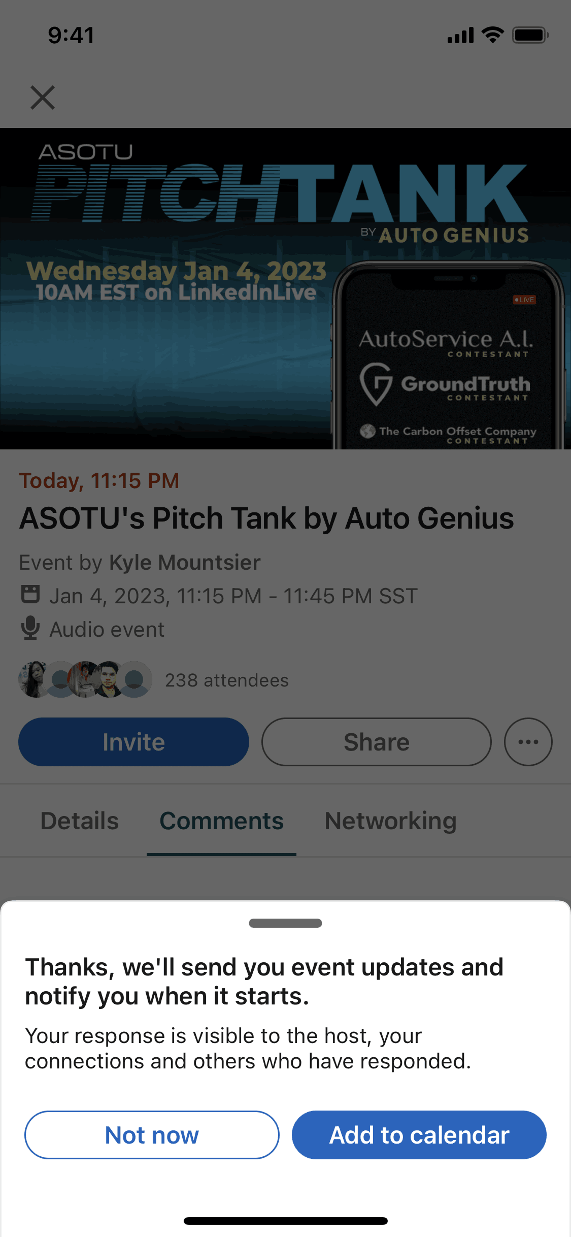 LinkedIn iOS Business interface screenshot 6
