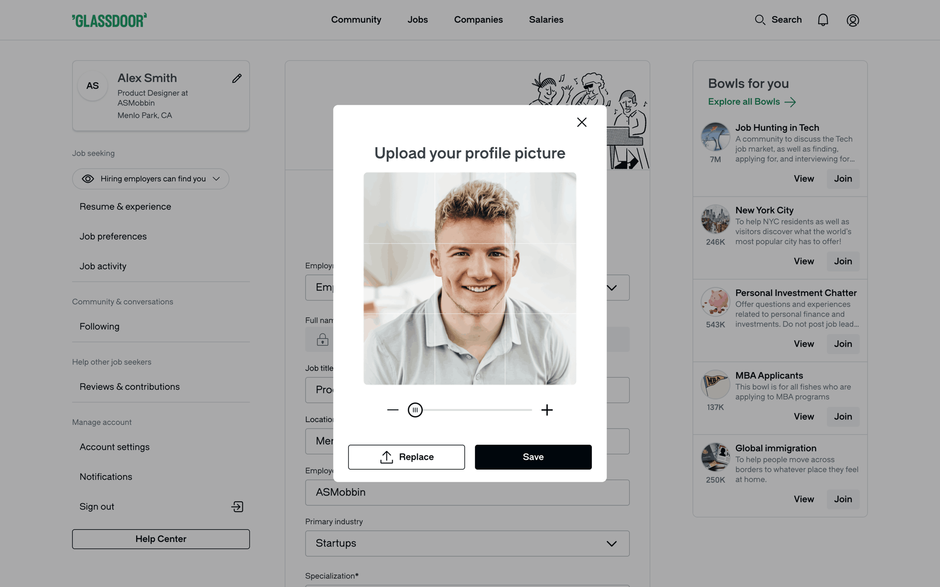 Glassdoor Web Business interface screenshot 22