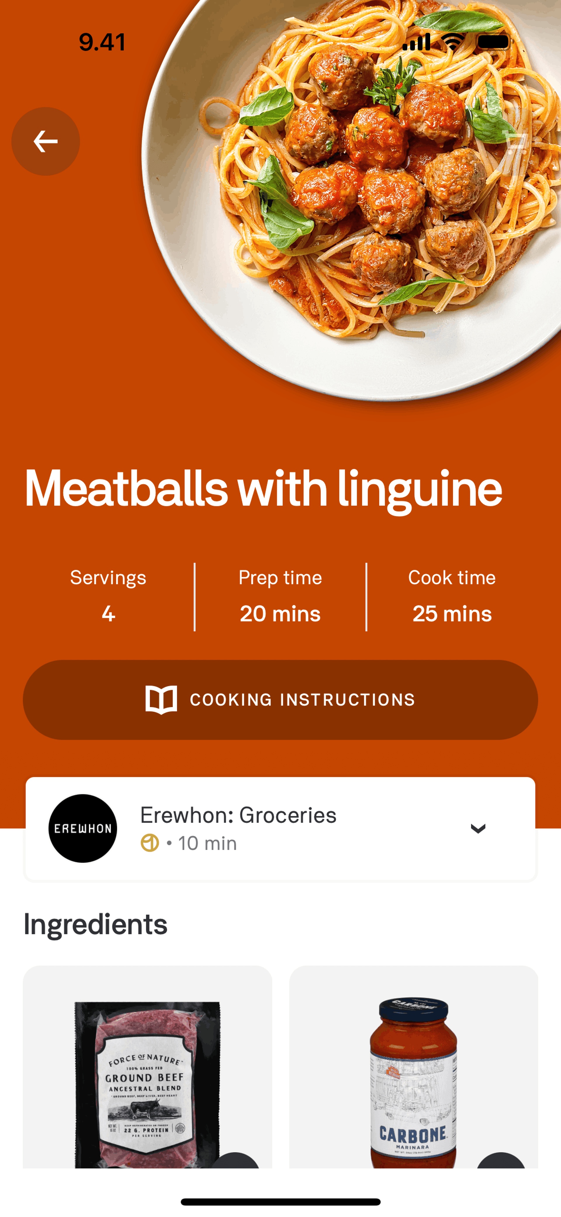 Postmates iOS Food & Drink interface screenshot 5