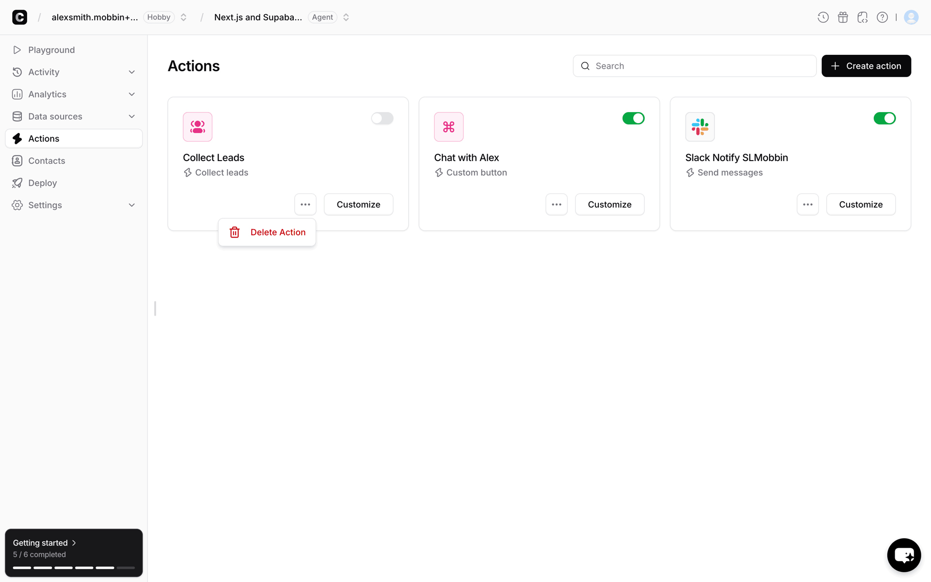Chatbase Web Business interface screenshot 7