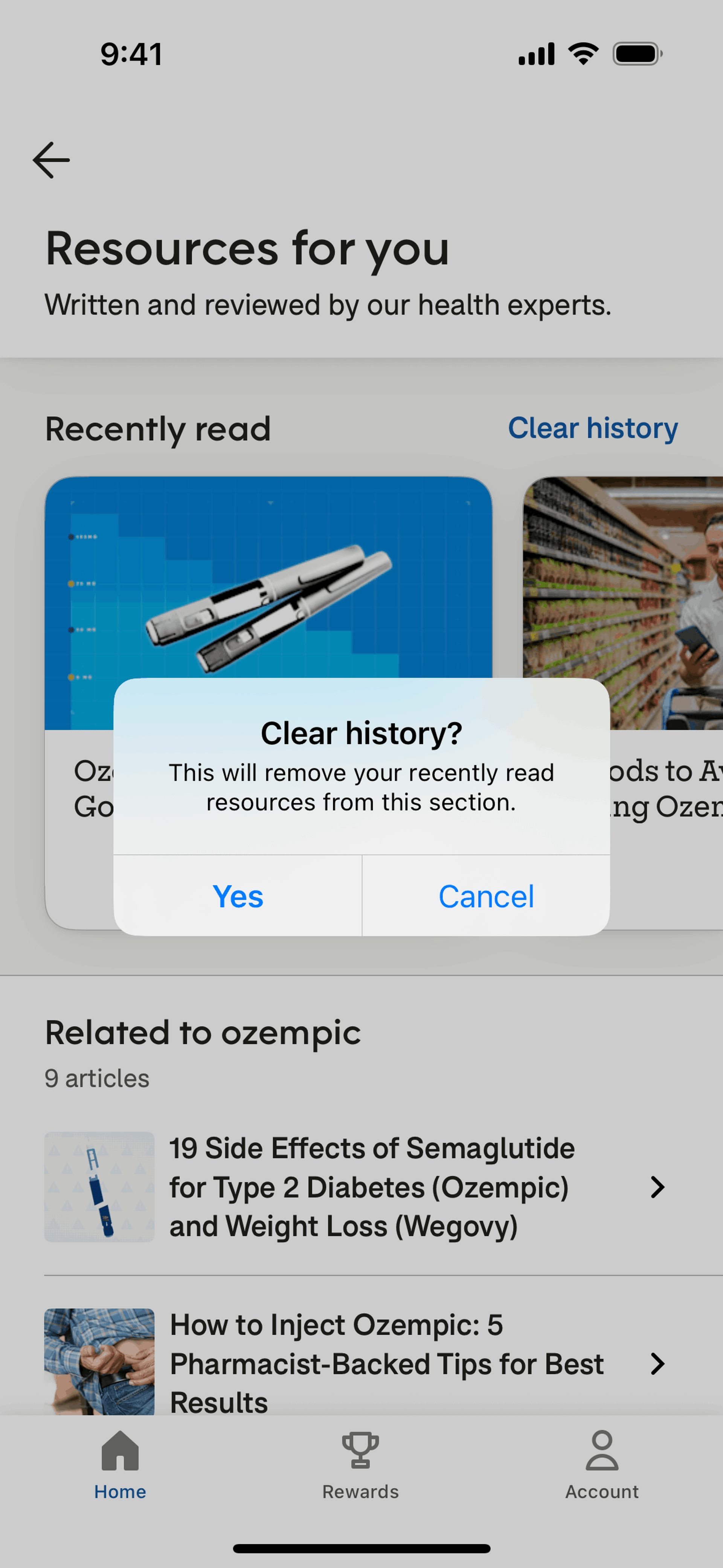 GoodRx iOS Medical interface screenshot 13