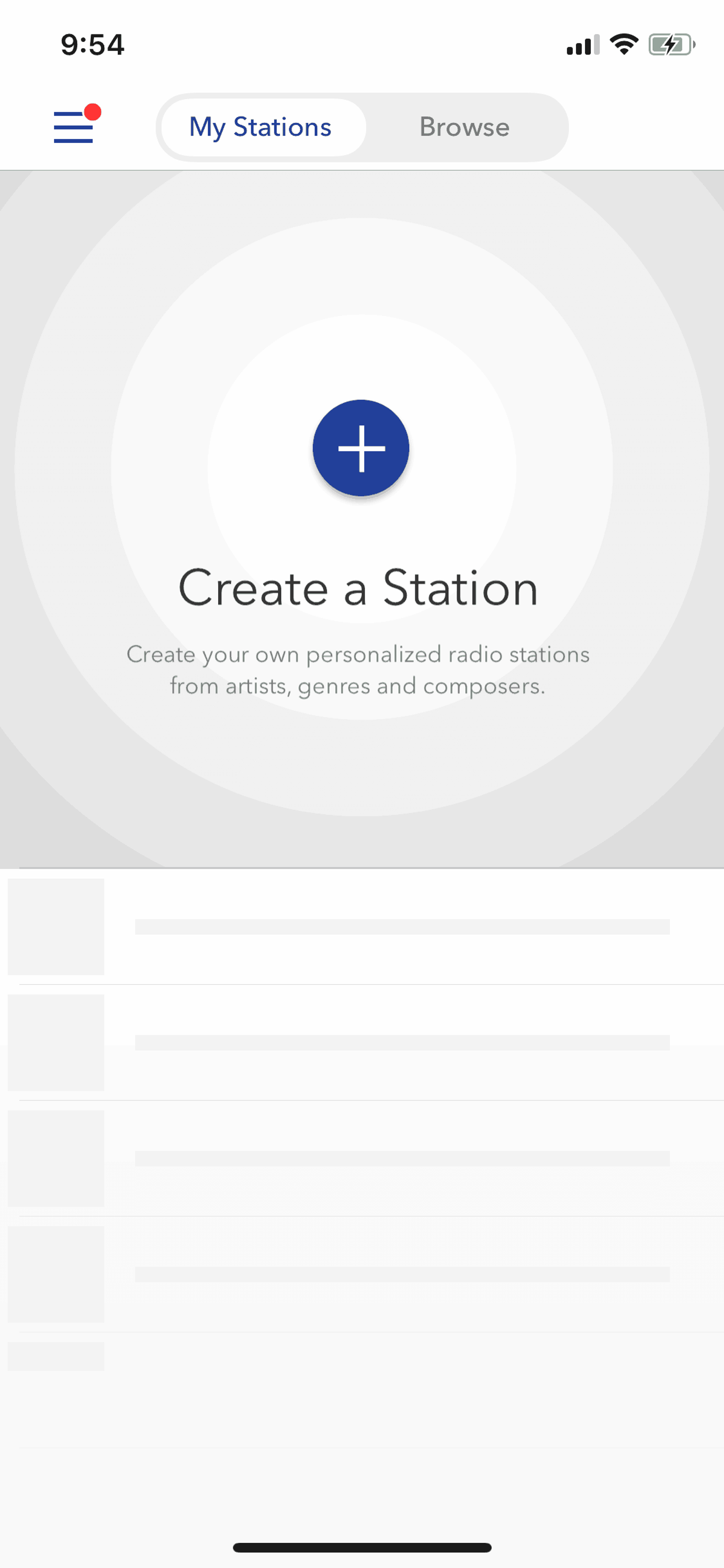 Pandora iOS Music & Audio interface screenshot 8