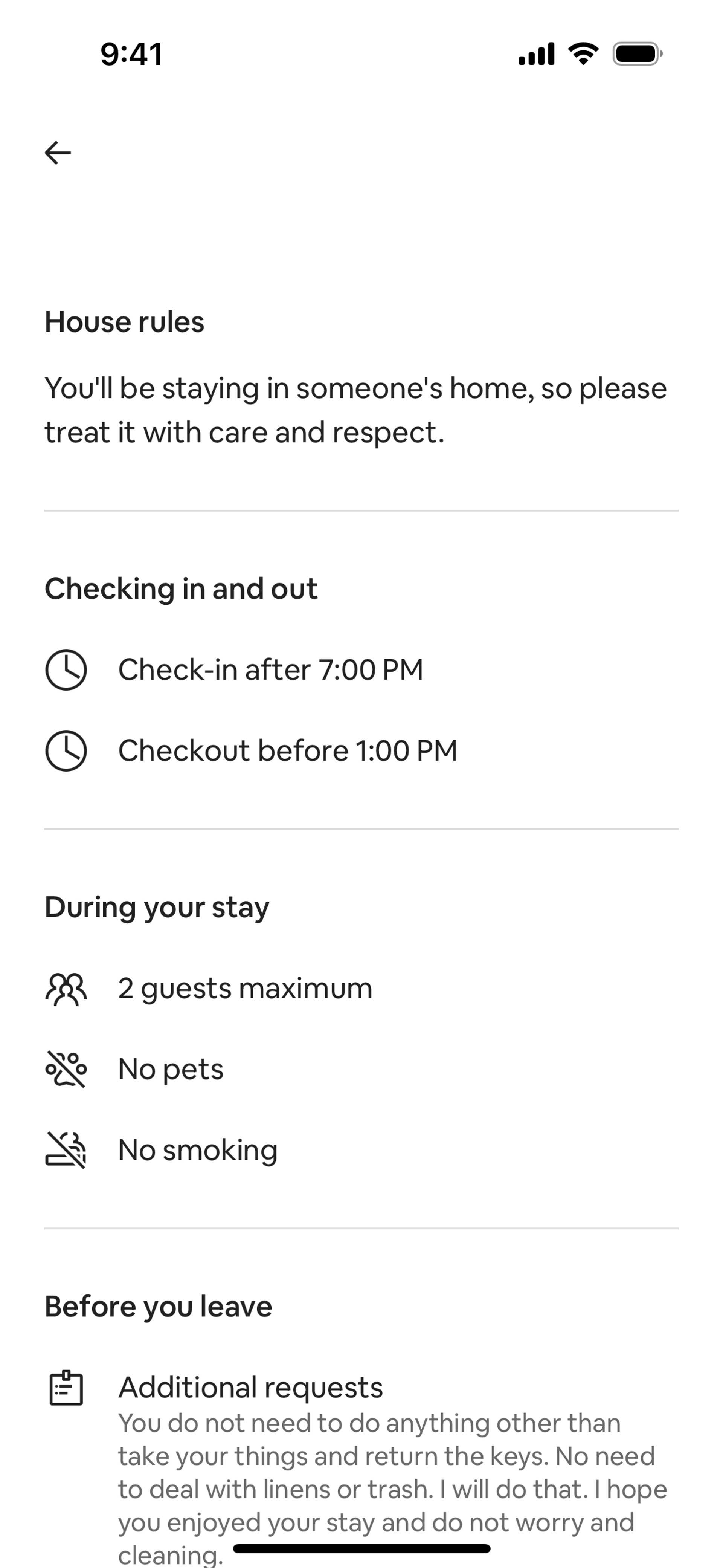 Airbnb iOS Real Estate interface screenshot 18