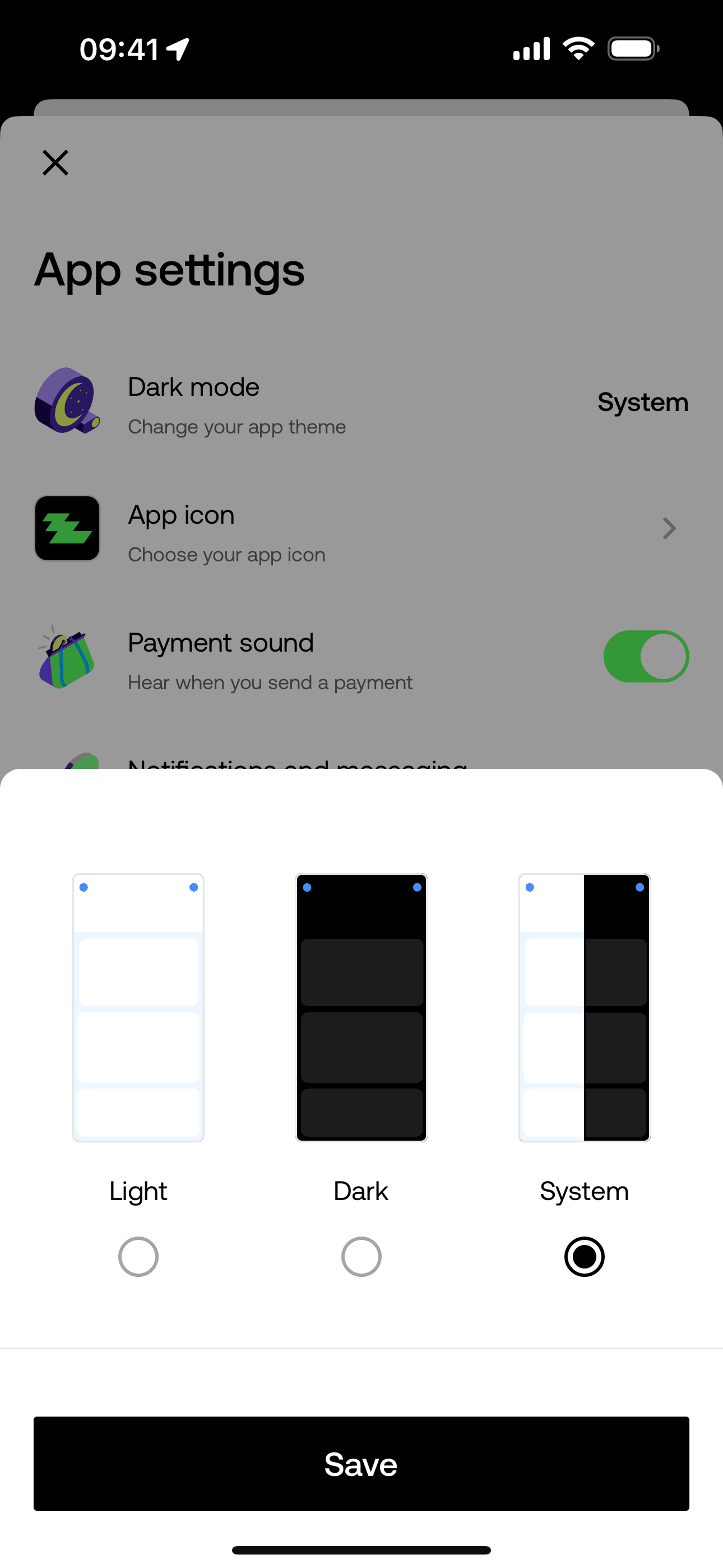 Zing iOS Finance interface screenshot 20