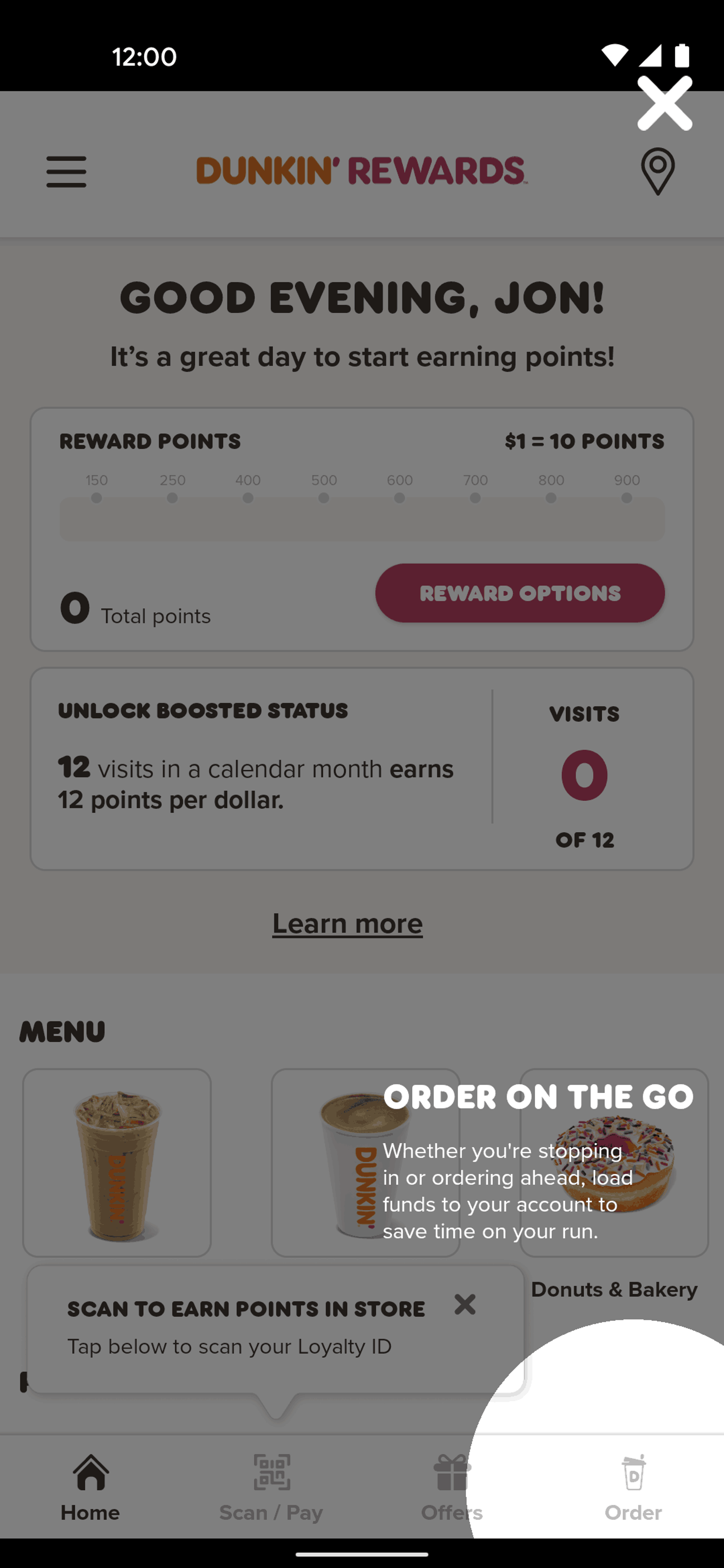 Dunkin' Android Food & Drink interface screenshot 20