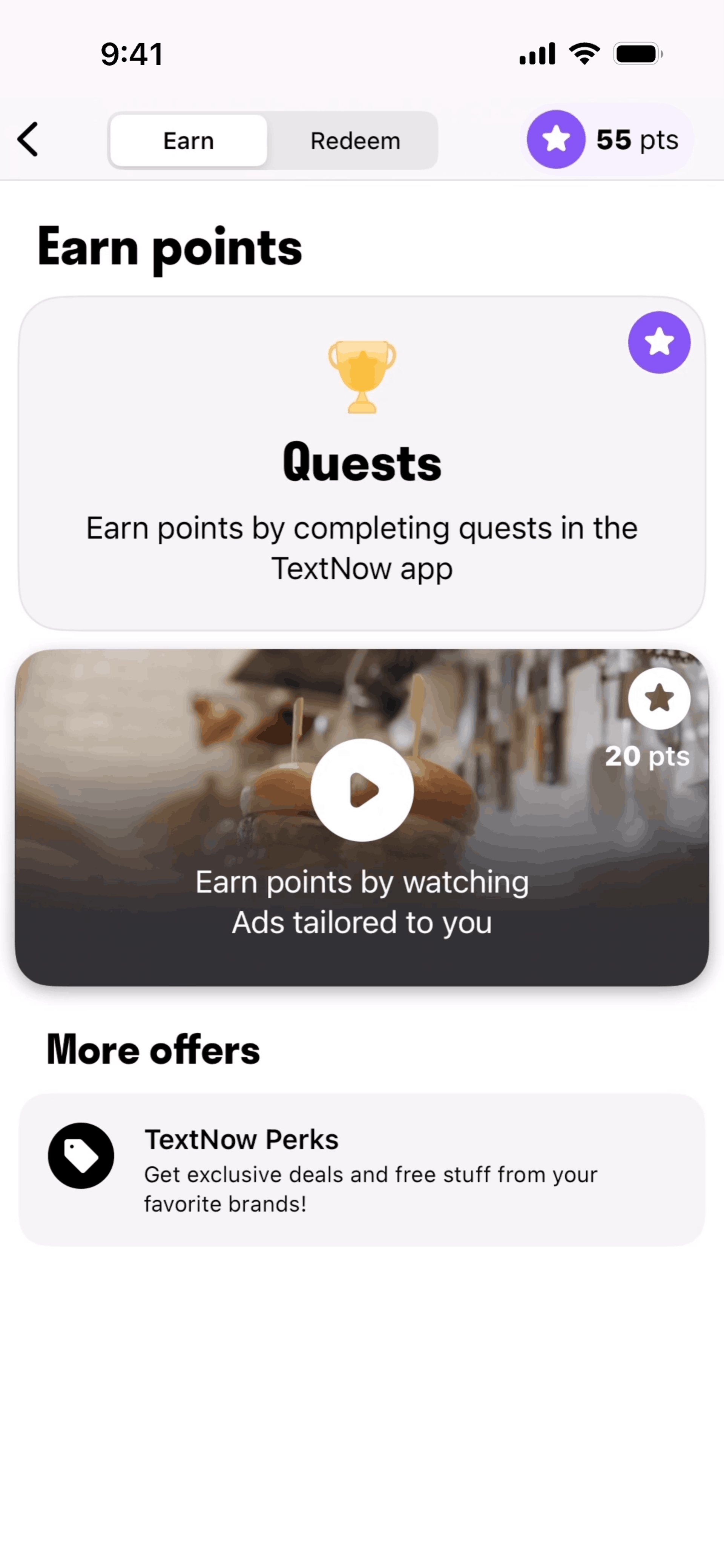 TextNow iOS Social Networking interface screenshot 9