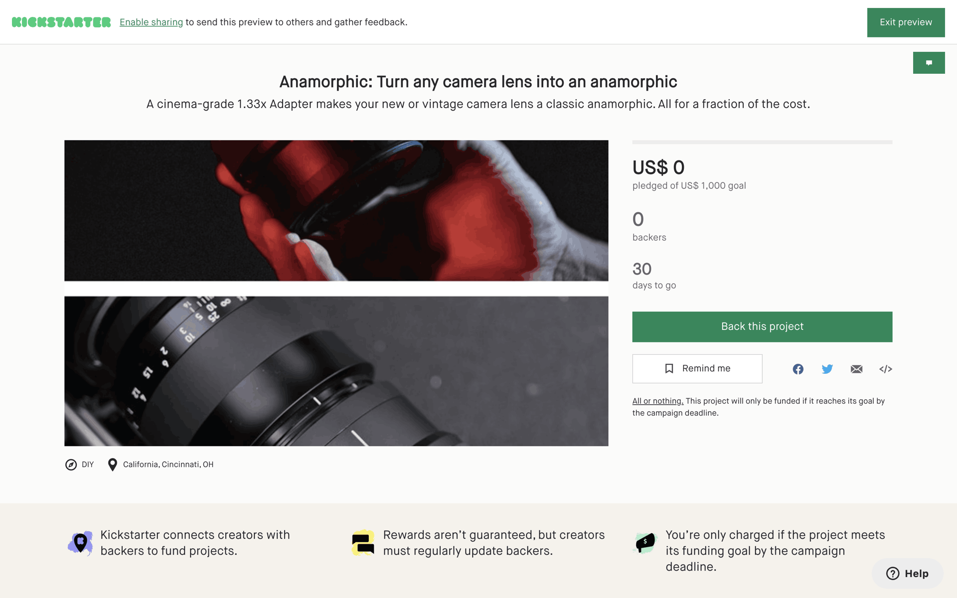 Kickstarter Web Social Networking interface screenshot 18