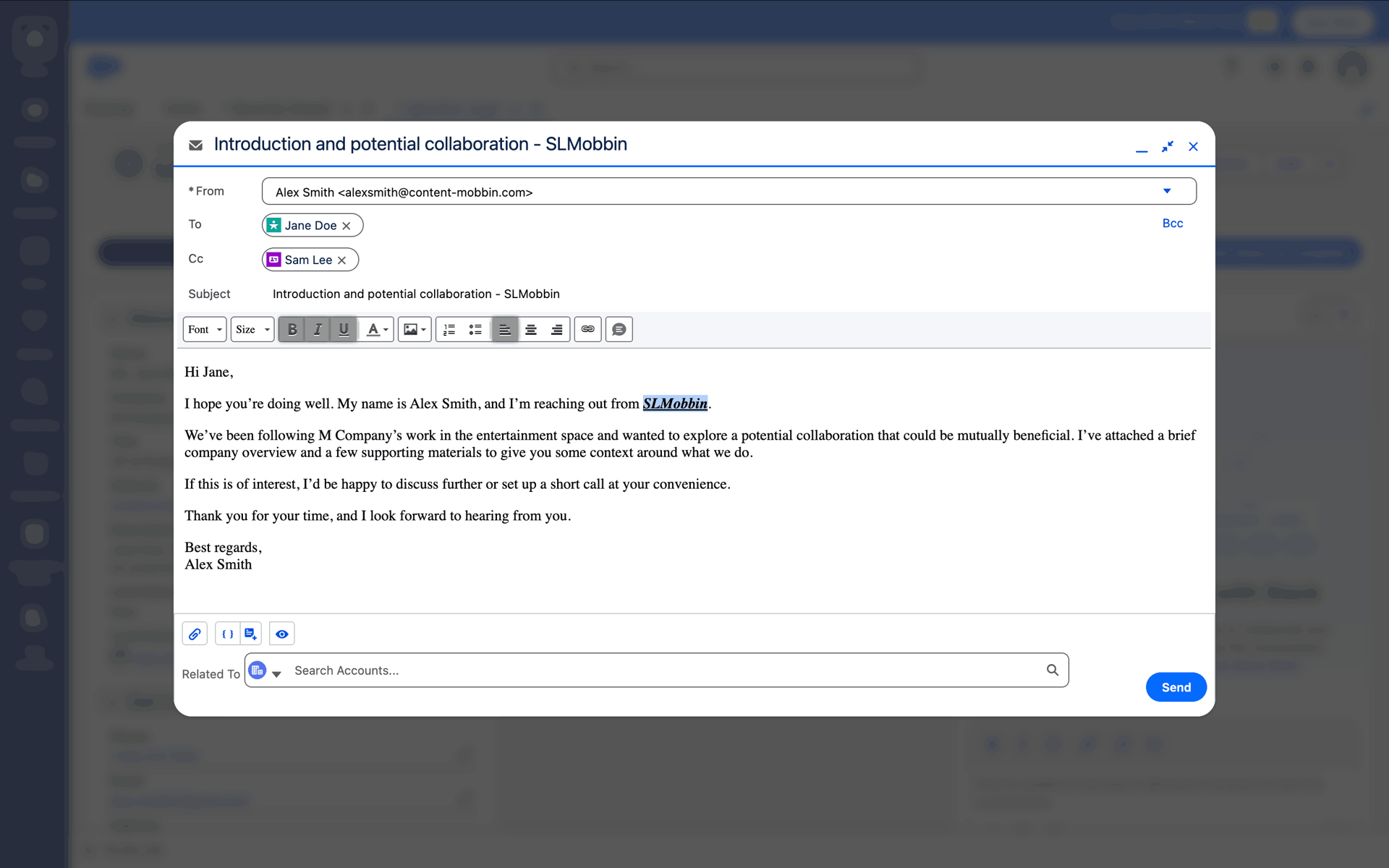 Salesforce Web Business interface screenshot 16