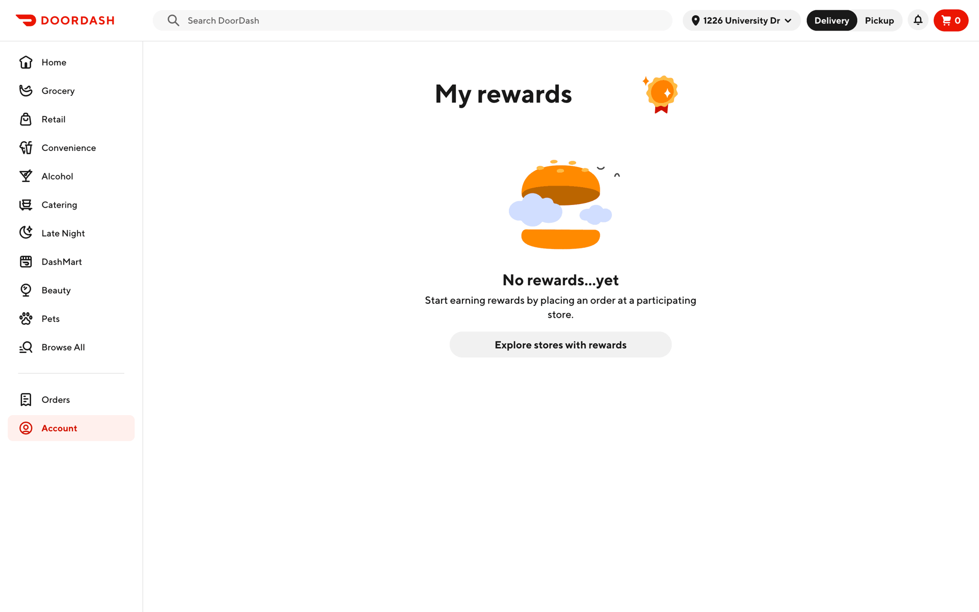 DoorDash Web Shopping interface screenshot 13