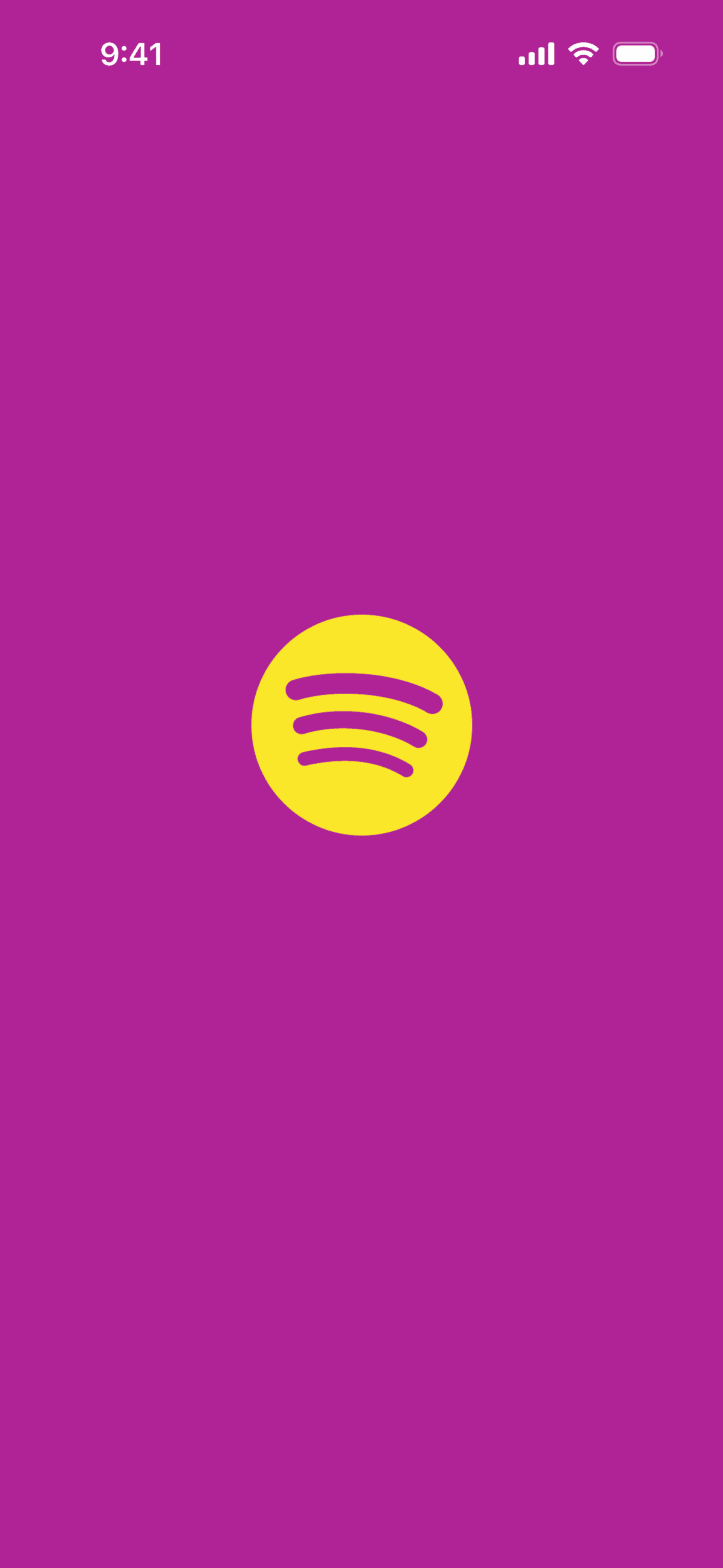 Spotify Kids iOS Music & Audio interface screenshot 1