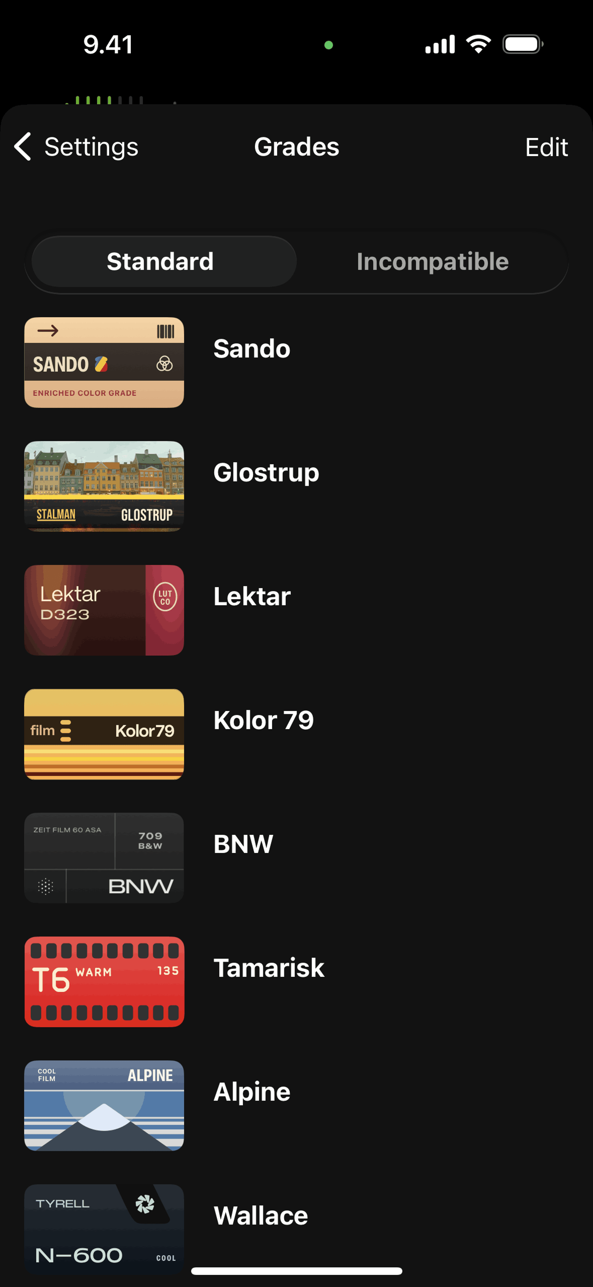 Kino iOS Photo & Video interface screenshot 18