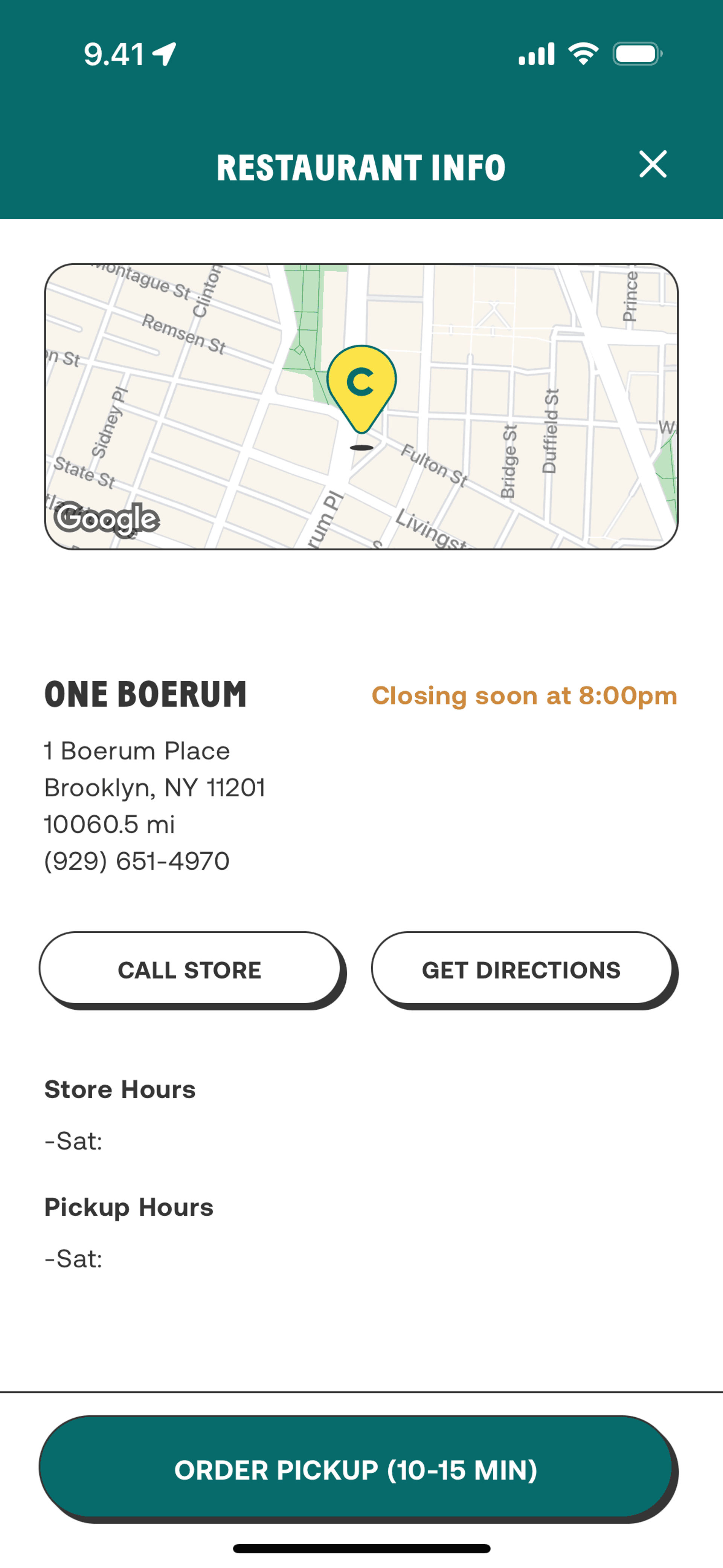 CHOPT iOS Food & Drink interface screenshot 3