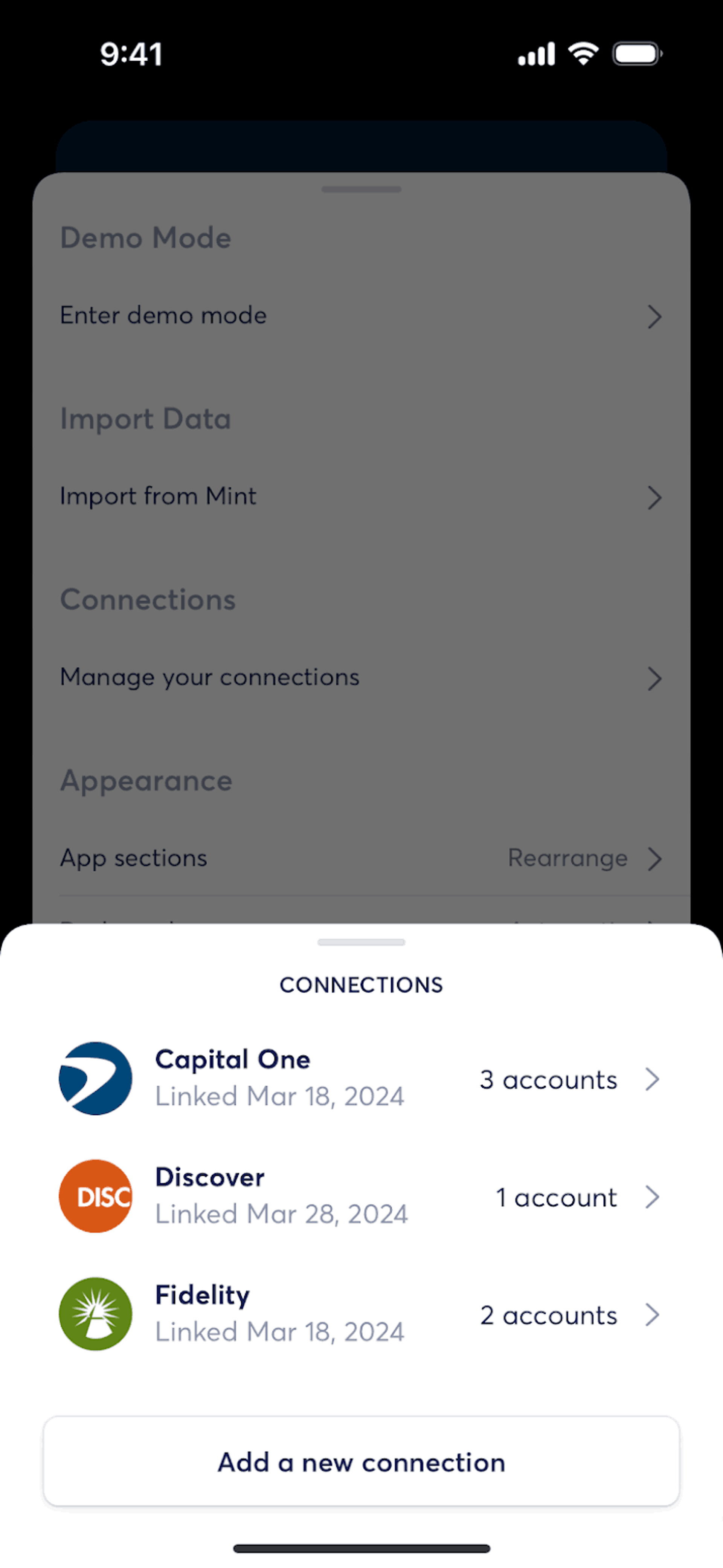 Copilot iOS Finance interface screenshot 12