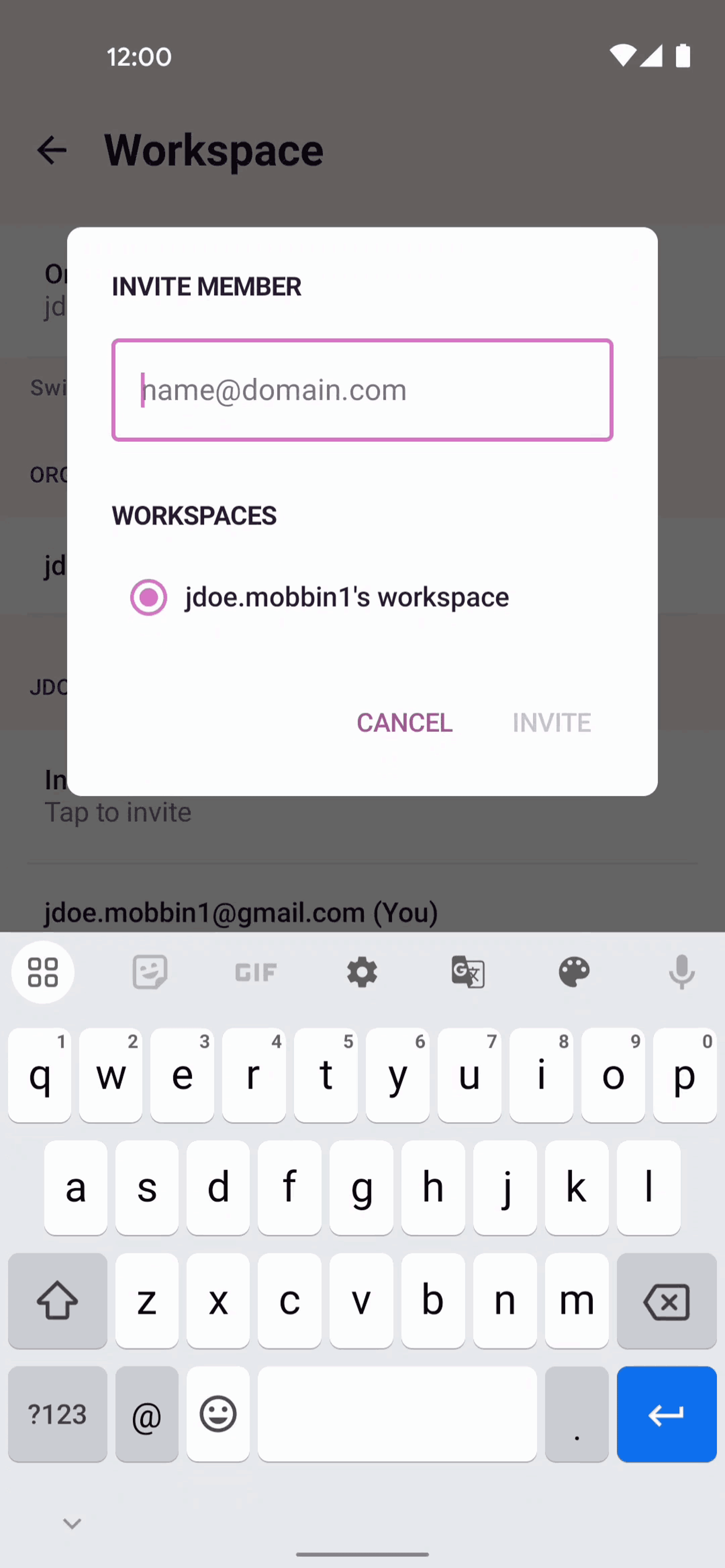 Toggl Track Android Business interface screenshot 13