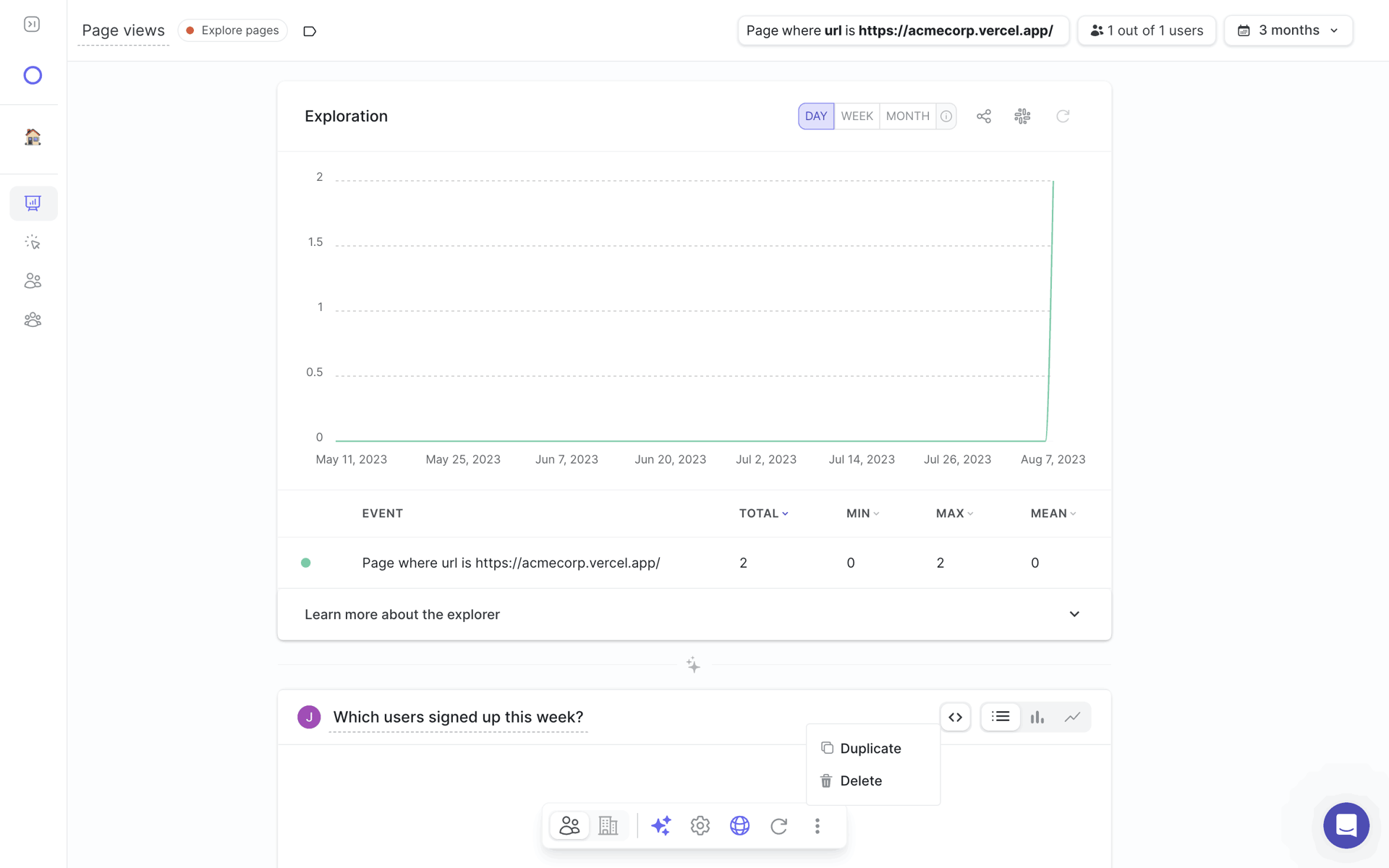 June Web Business interface screenshot 16