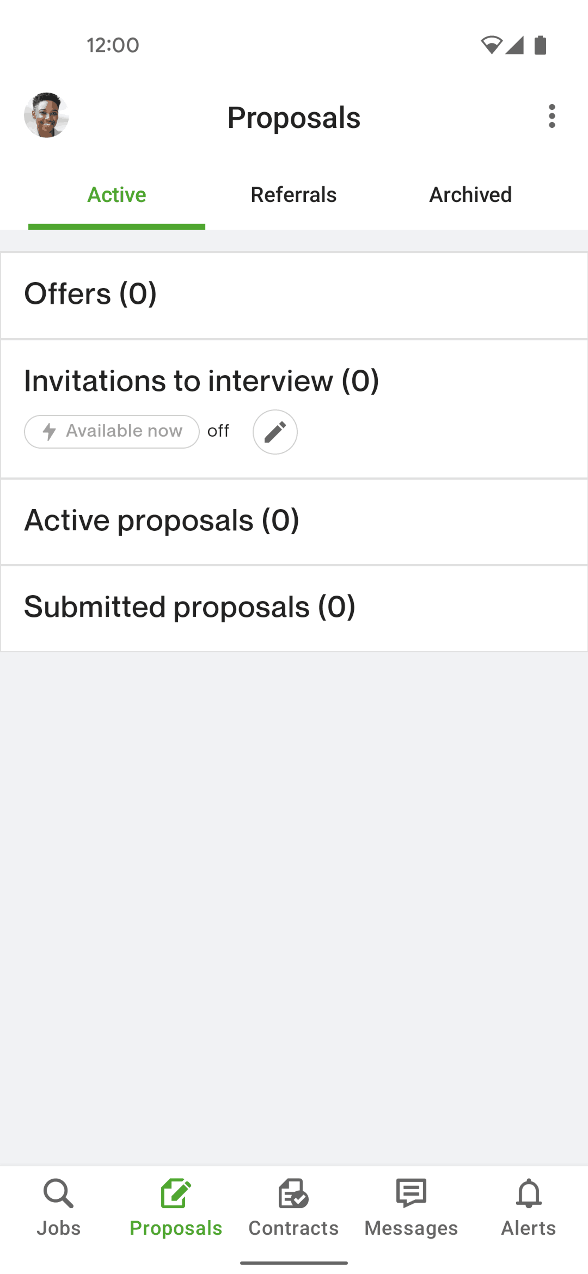 Upwork Android Business interface screenshot 3