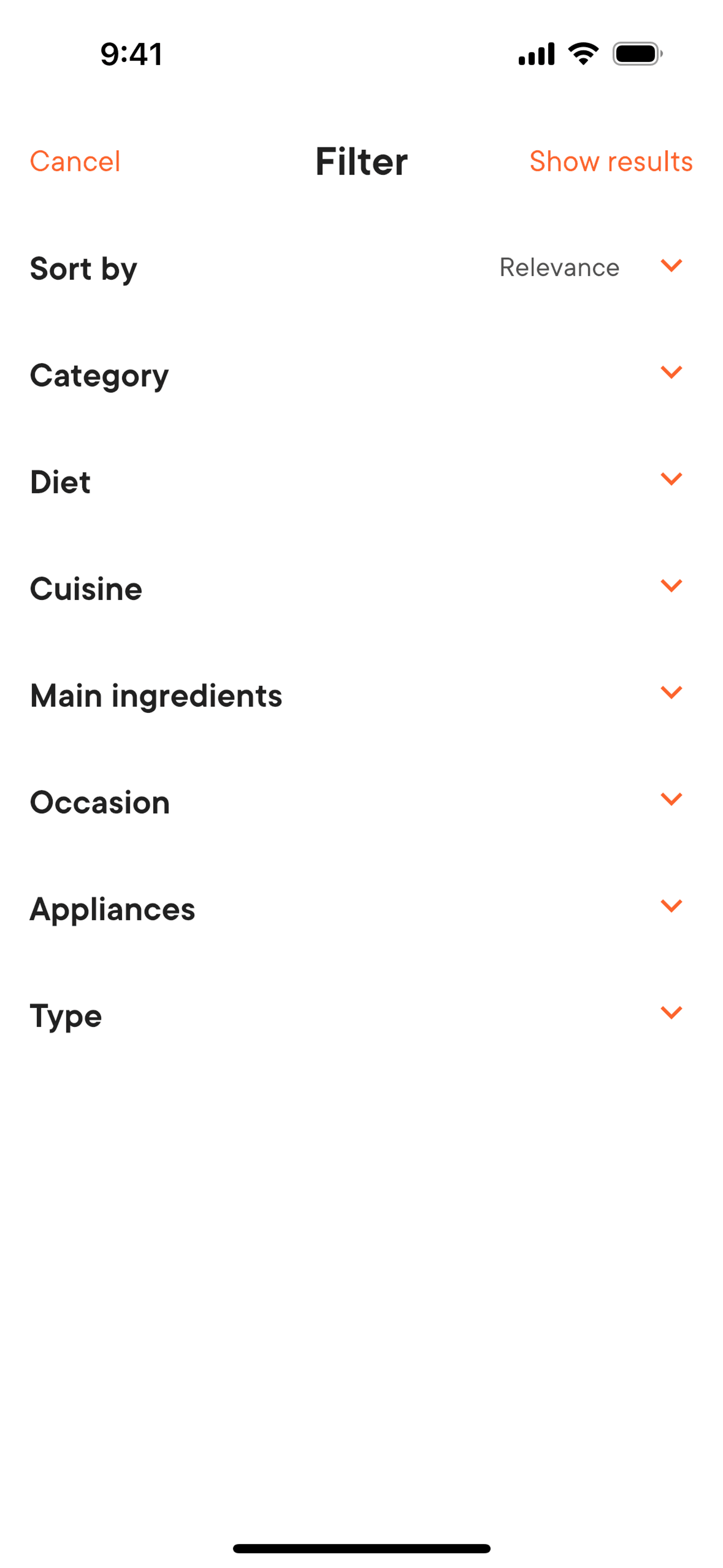 Kitchen Stories iOS Food & Drink interface screenshot 10