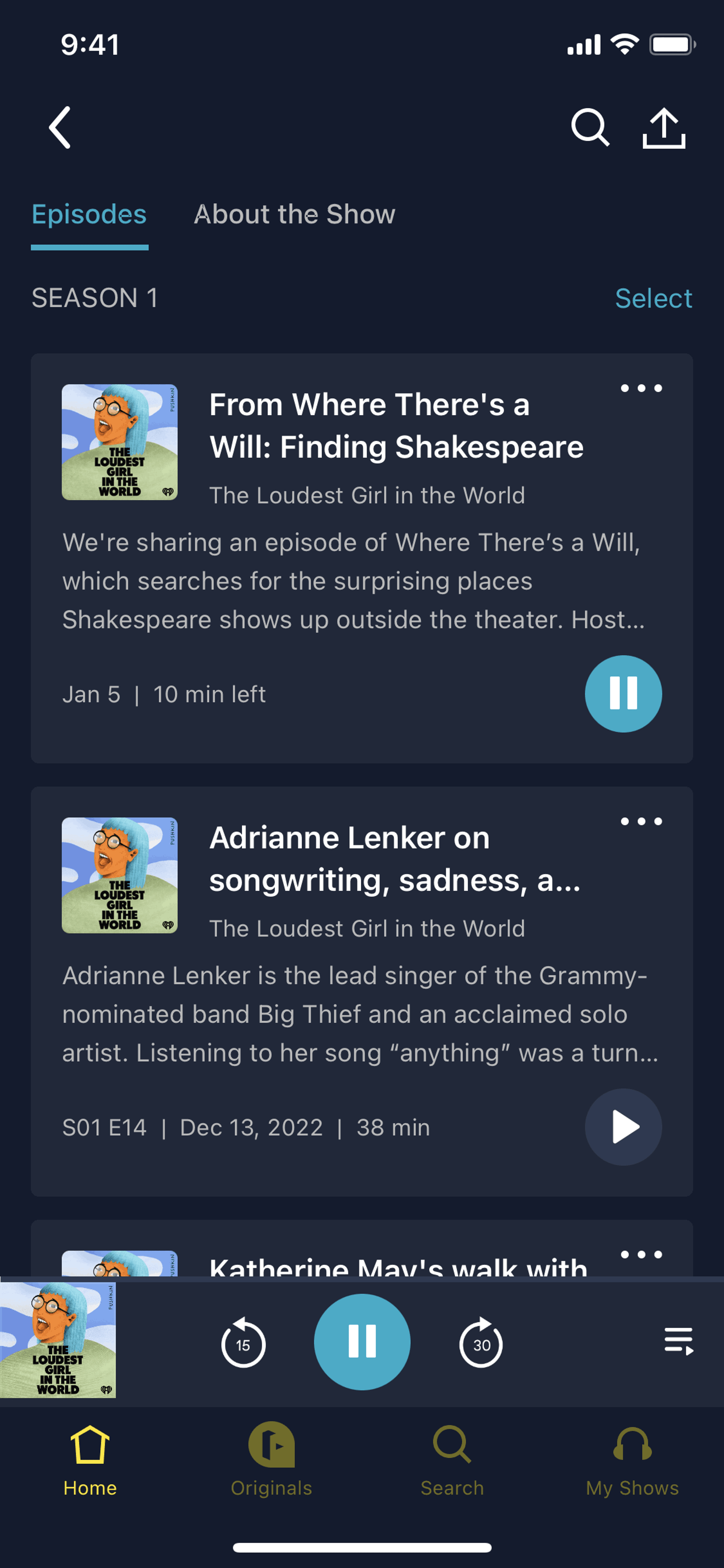 Luminary iOS Entertainment interface screenshot 17