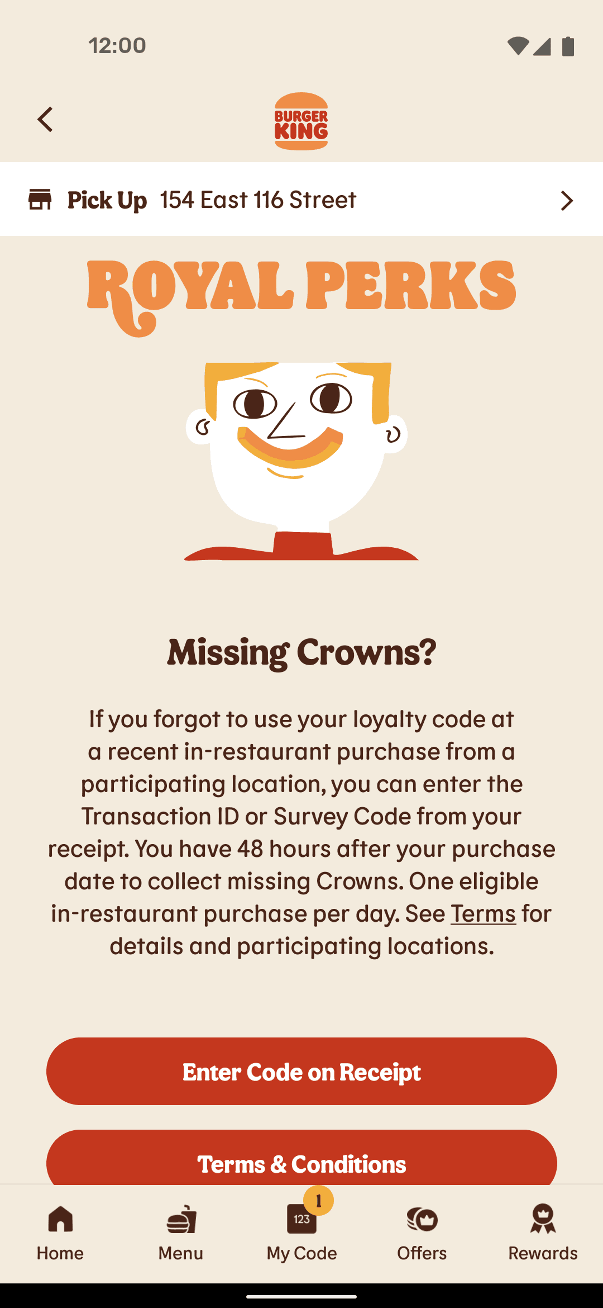 Burger King Android Food & Drink interface screenshot 14