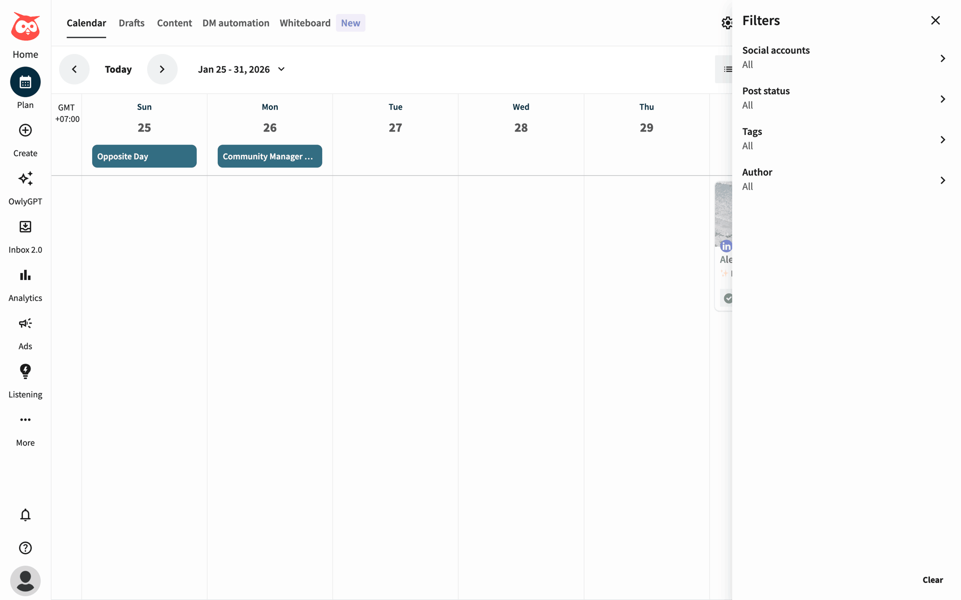 Hootsuite Web Business interface screenshot 4