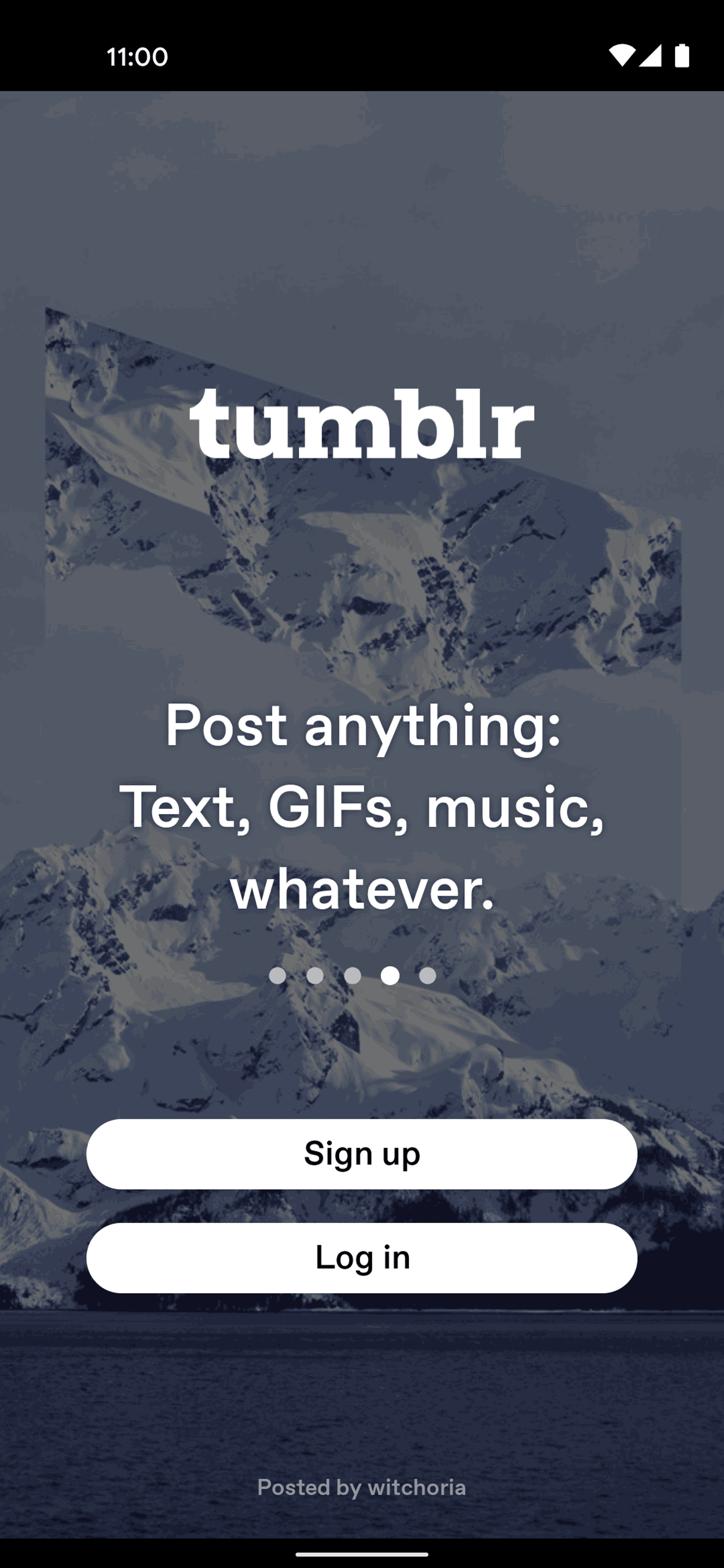 Tumblr Android Social Networking interface screenshot 5