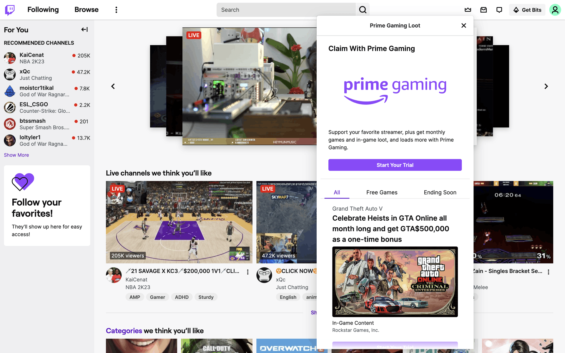 Twitch Web Photo & Video interface screenshot 19