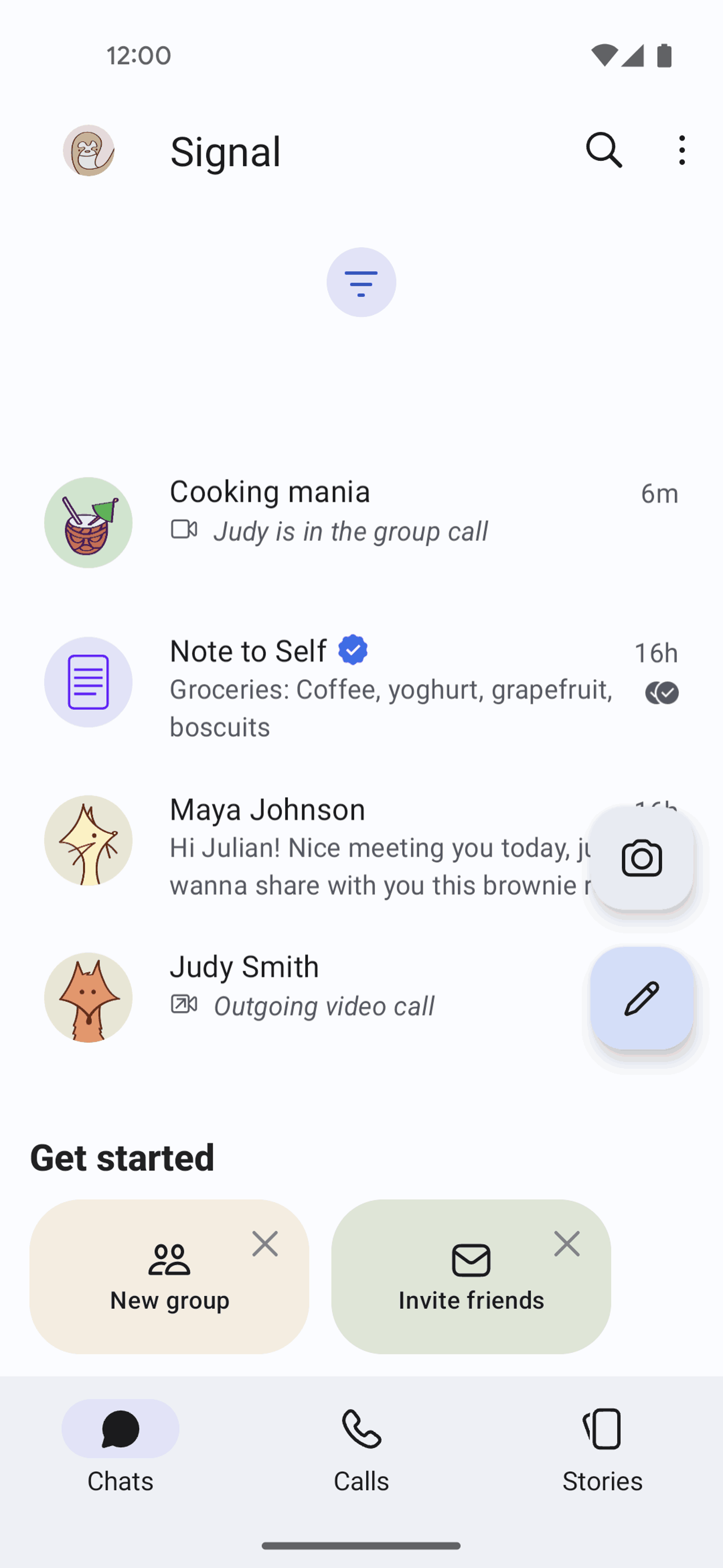Signal Android Social Networking interface screenshot 17