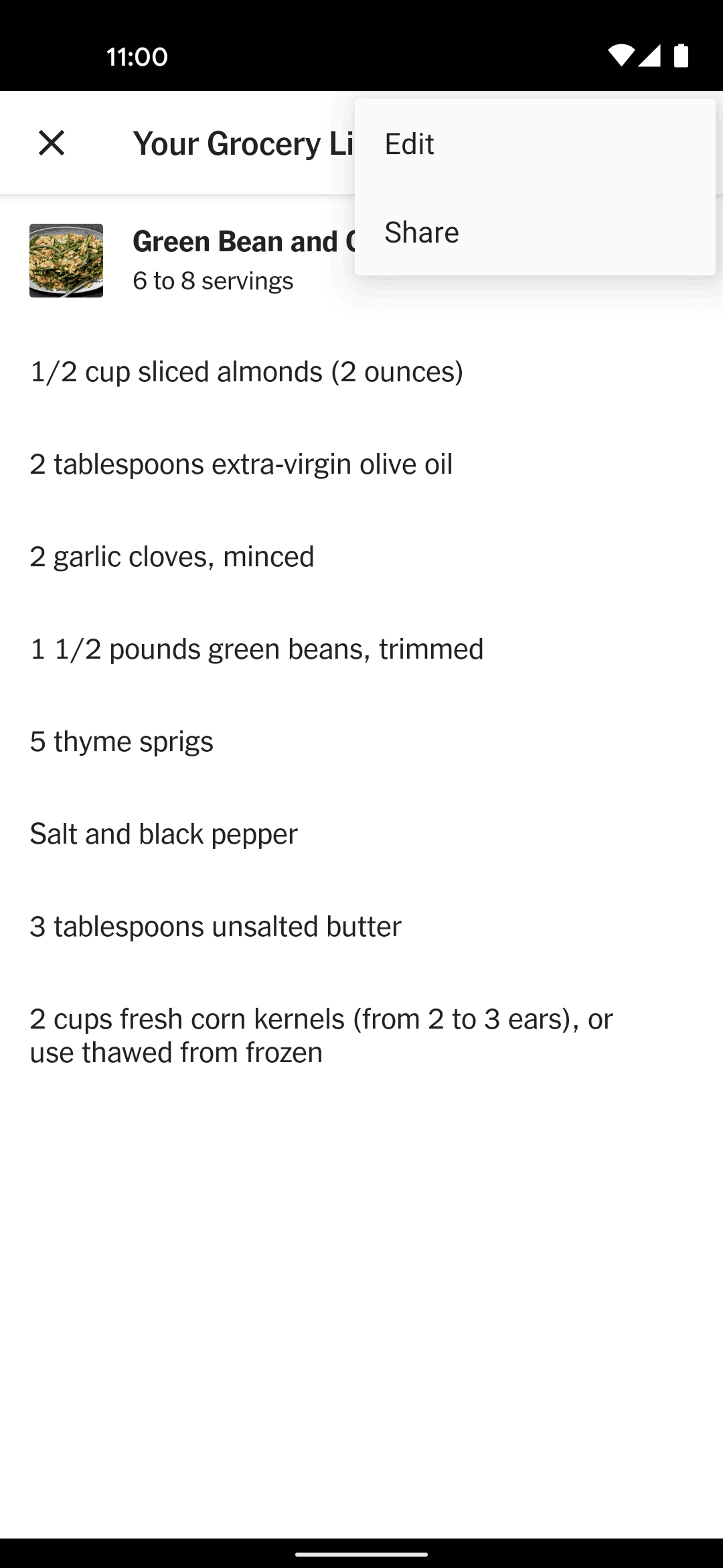 NYT Cooking Android Food & Drink interface screenshot 7
