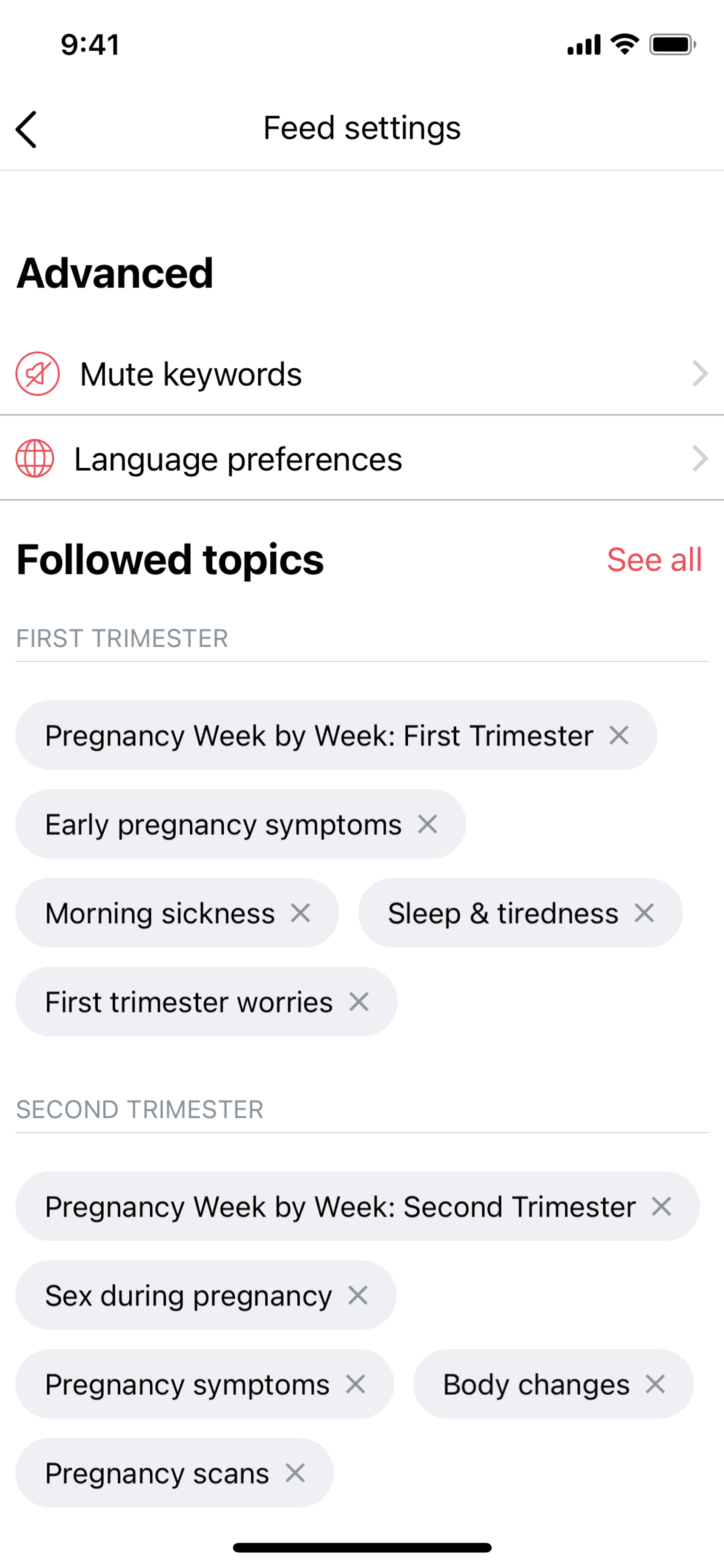 Peanut iOS Social Networking interface screenshot 13