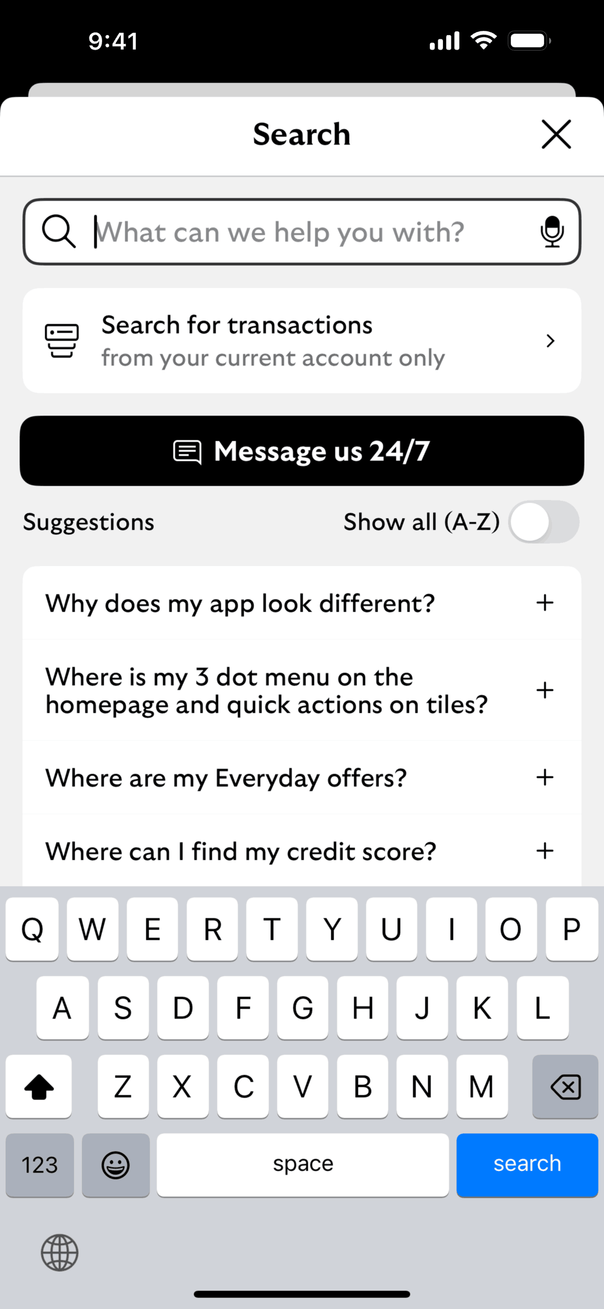 Lloyds Mobile Banking iOS Finance interface screenshot 12