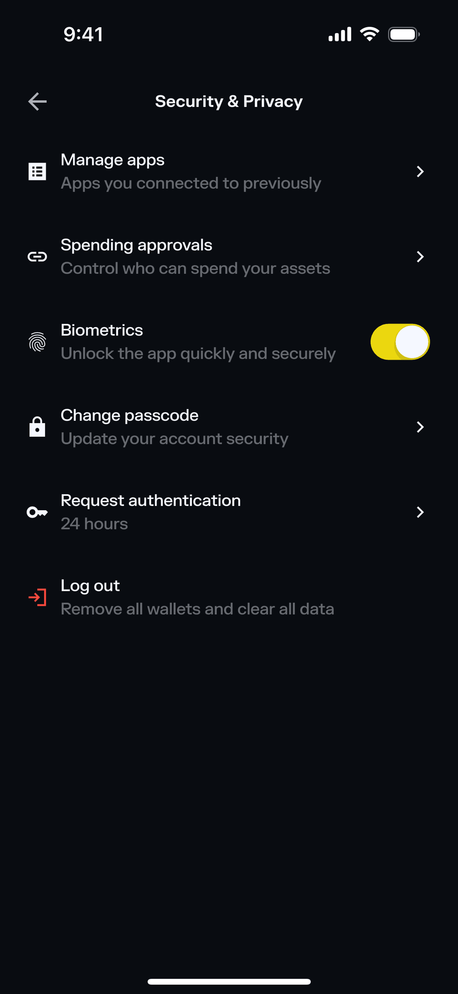 Solflare iOS Crypto & Web3 interface screenshot 21