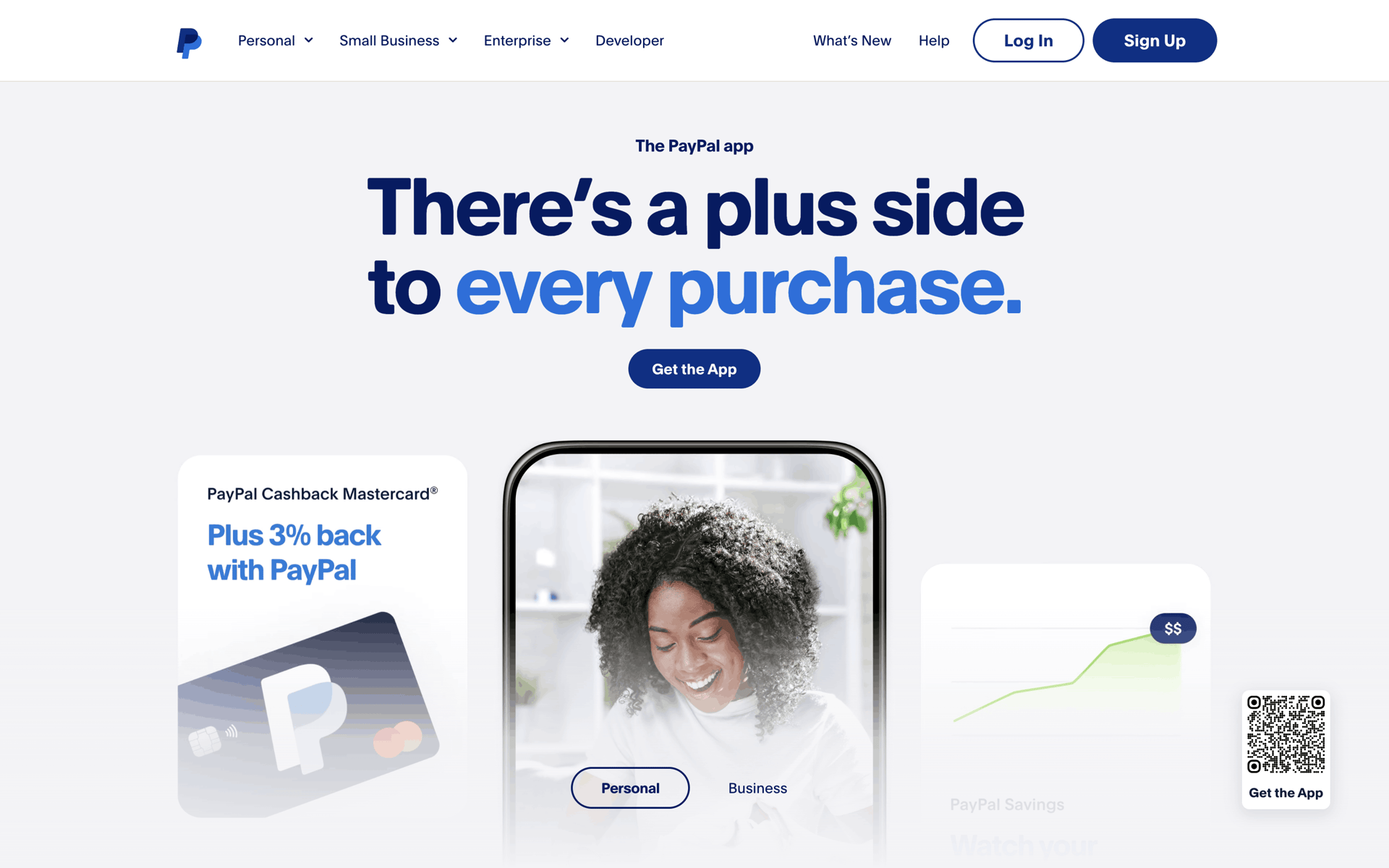 PayPal Web Finance interface screenshot 1