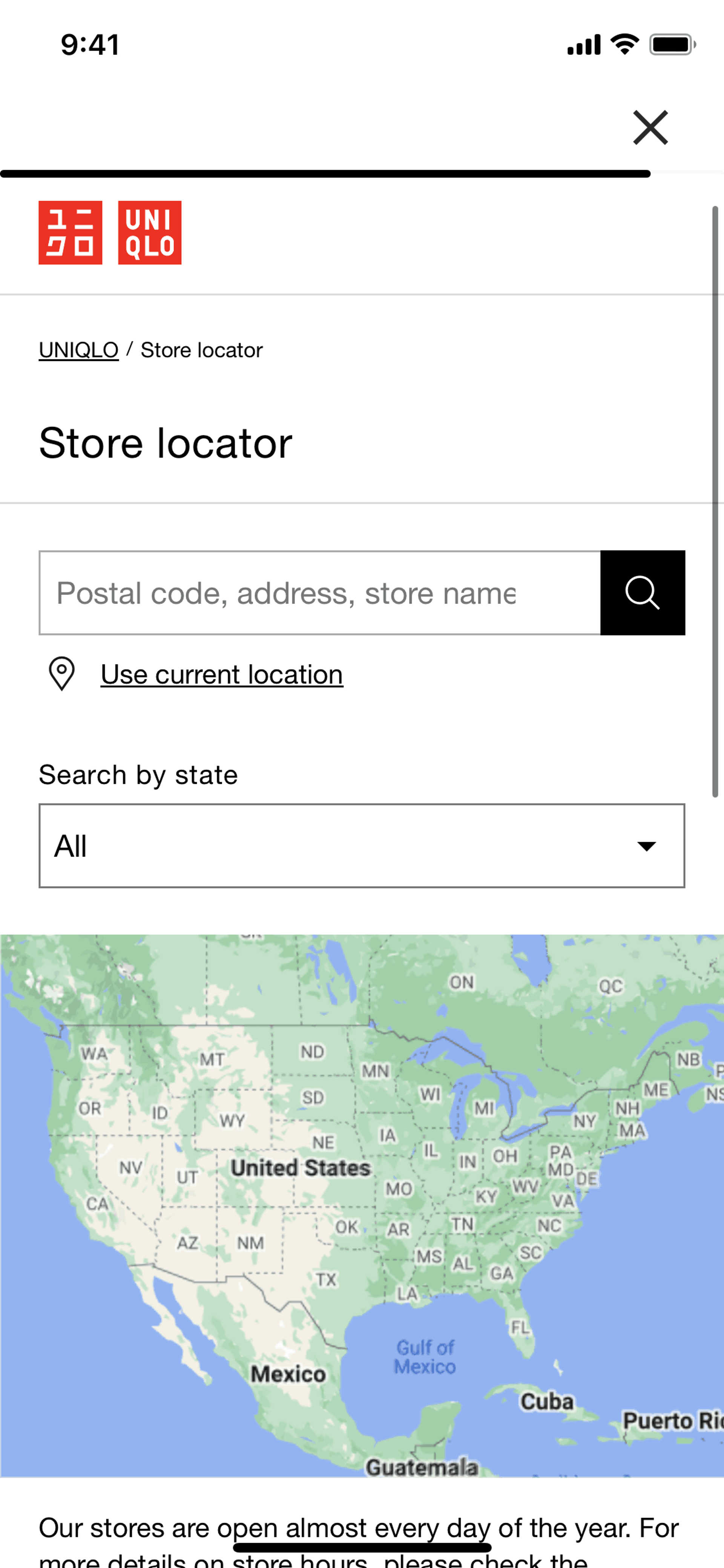 UNIQLO iOS Shopping interface screenshot 8