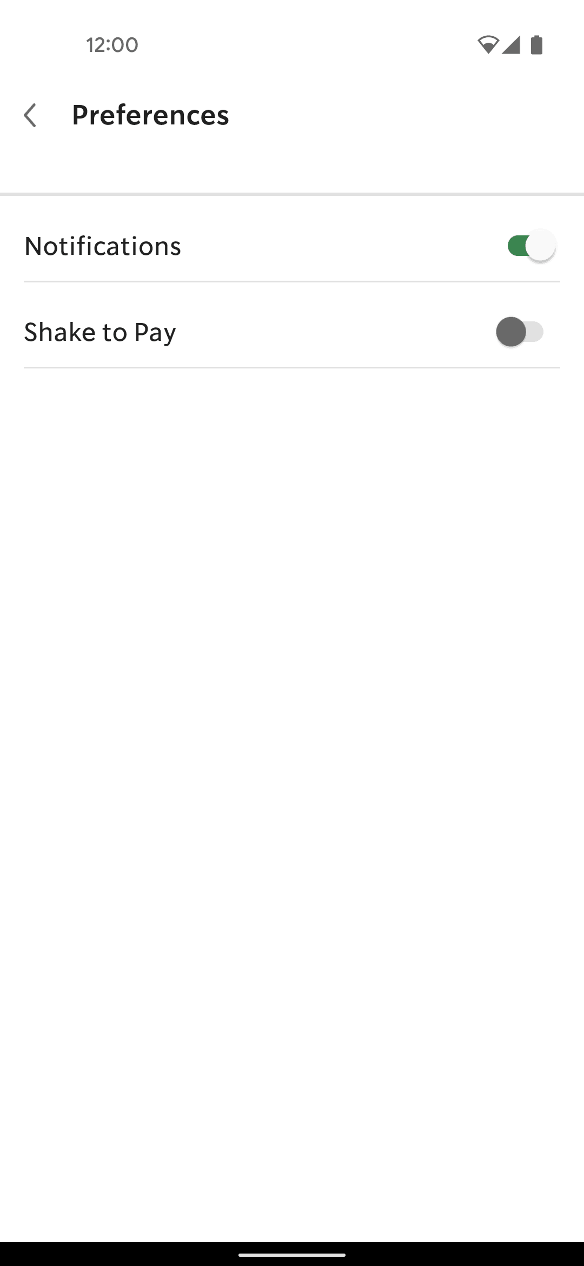 Starbucks Android Food & Drink interface screenshot 3