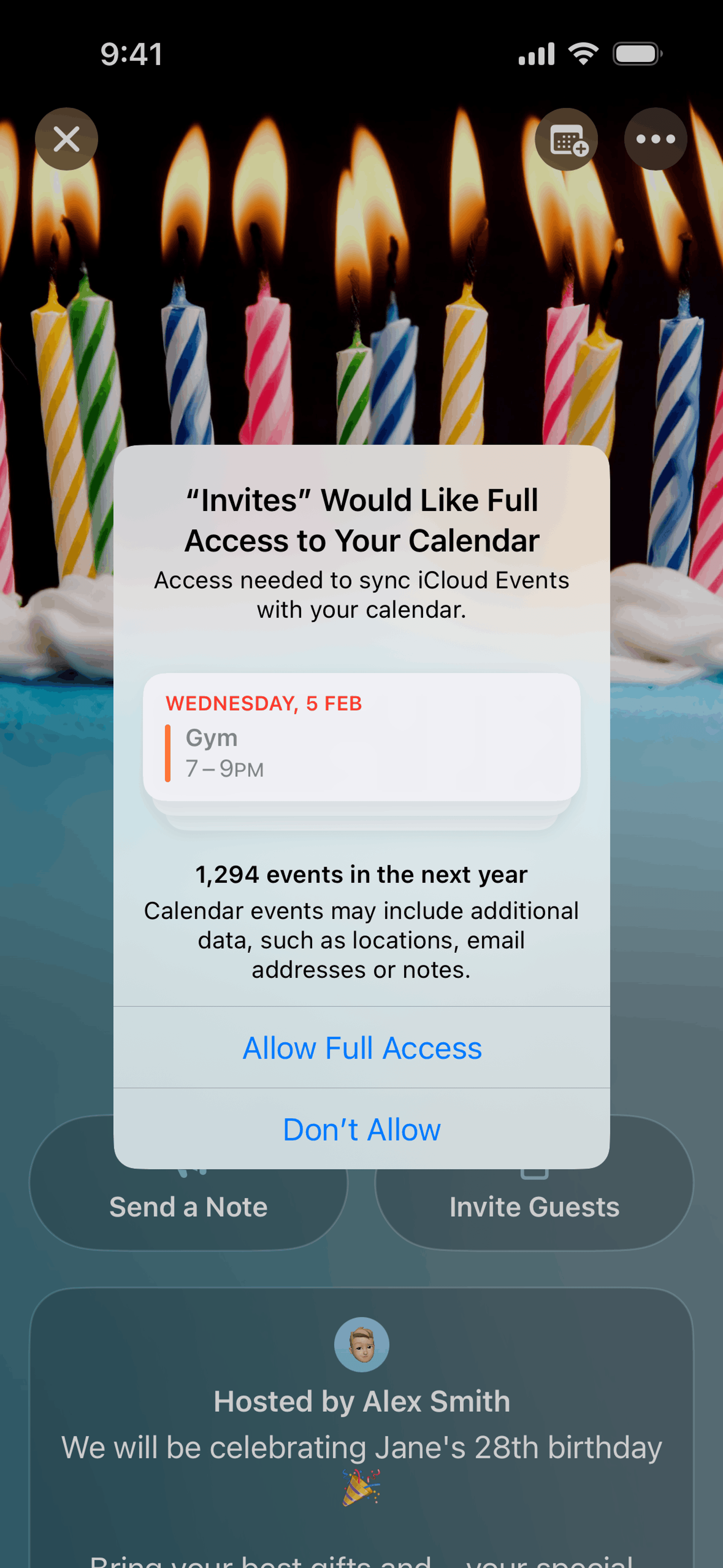 Apple Invites iOS Lifestyle interface screenshot 20