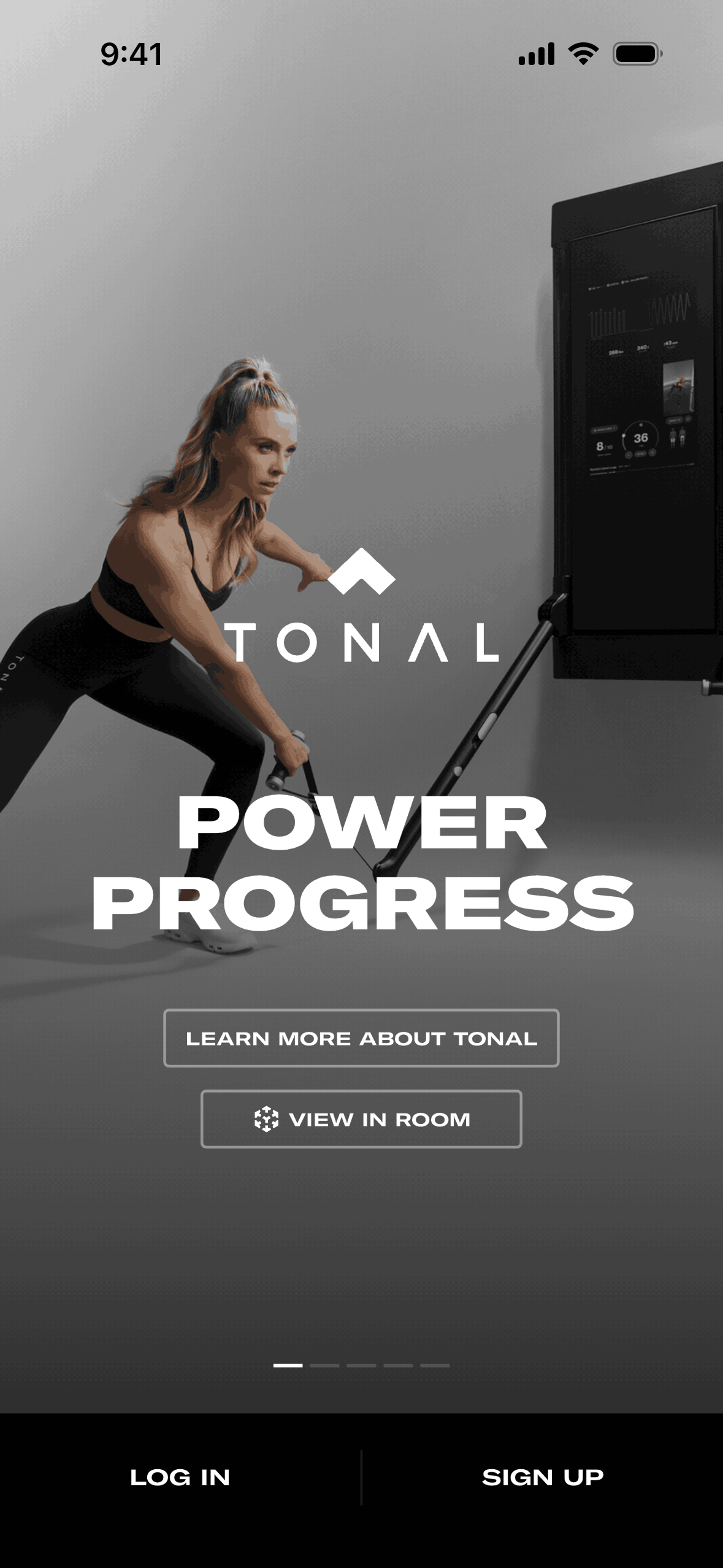 Tonal iOS strength training interface screenshot 3
