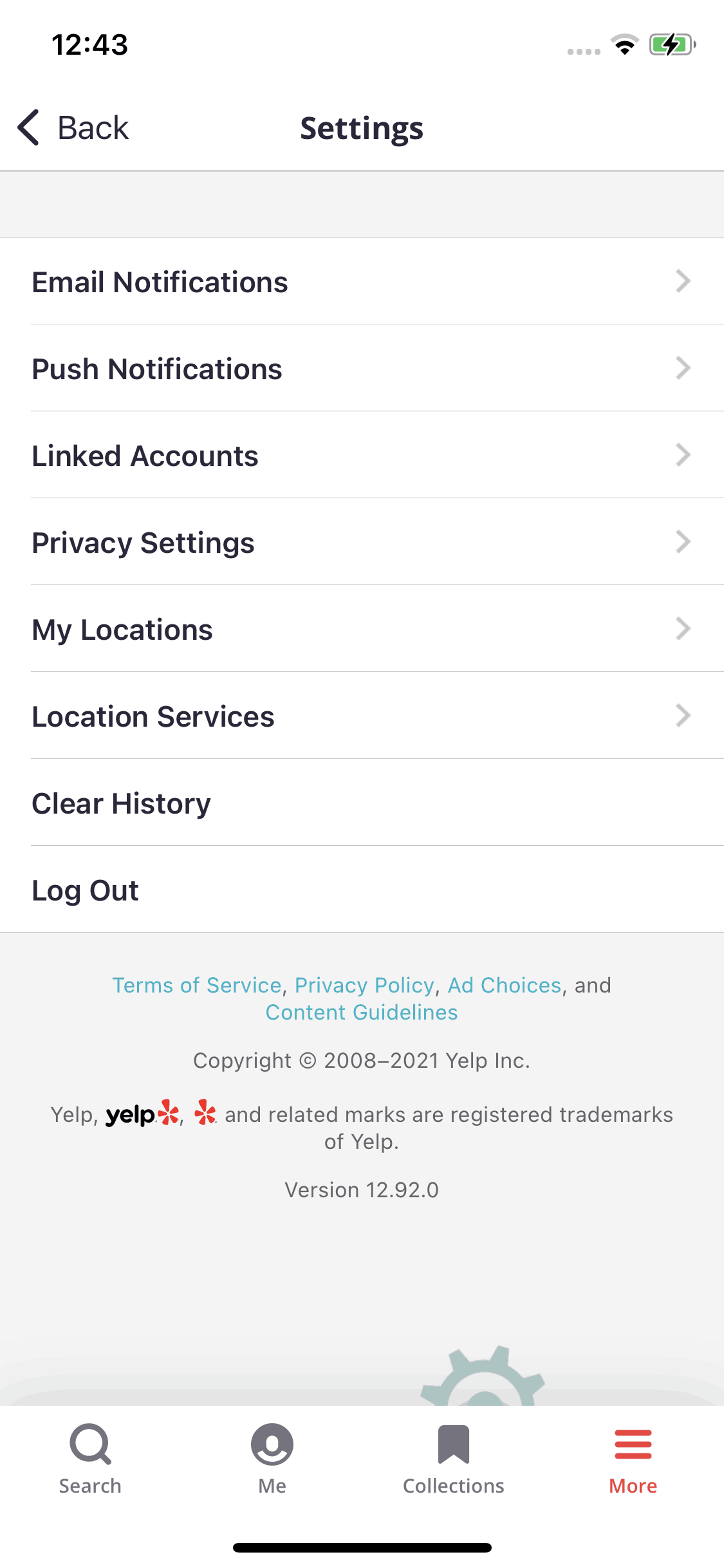 Yelp iOS Food & Drink interface screenshot 18