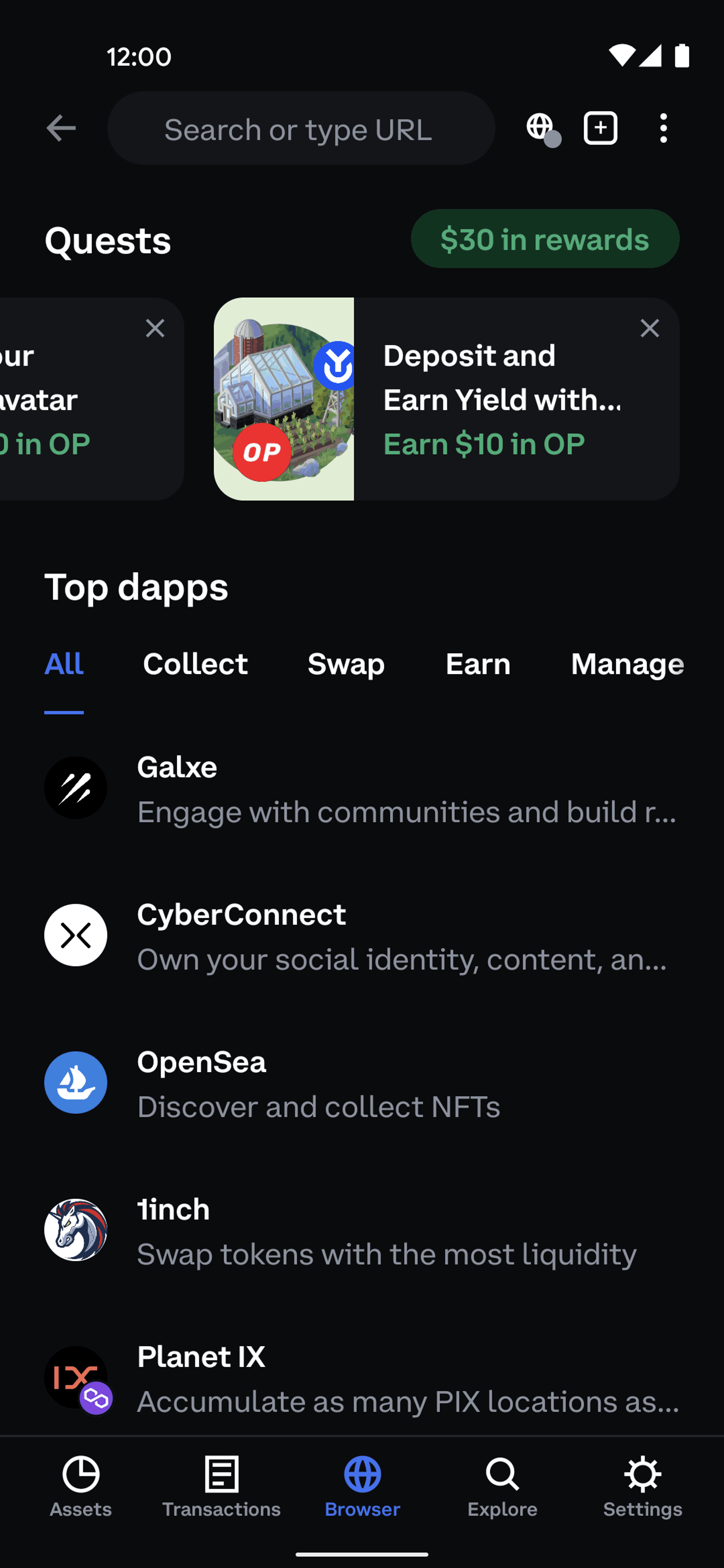 Coinbase Wallet Android Finance interface screenshot 16