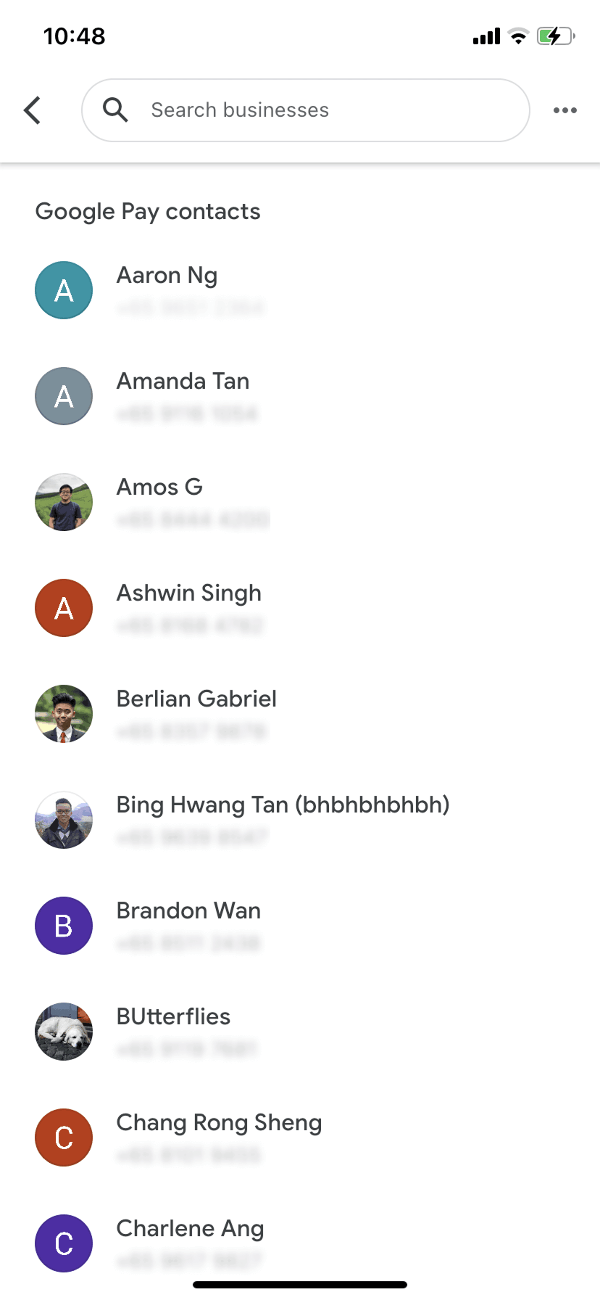 Google Pay iOS Finance interface screenshot 7