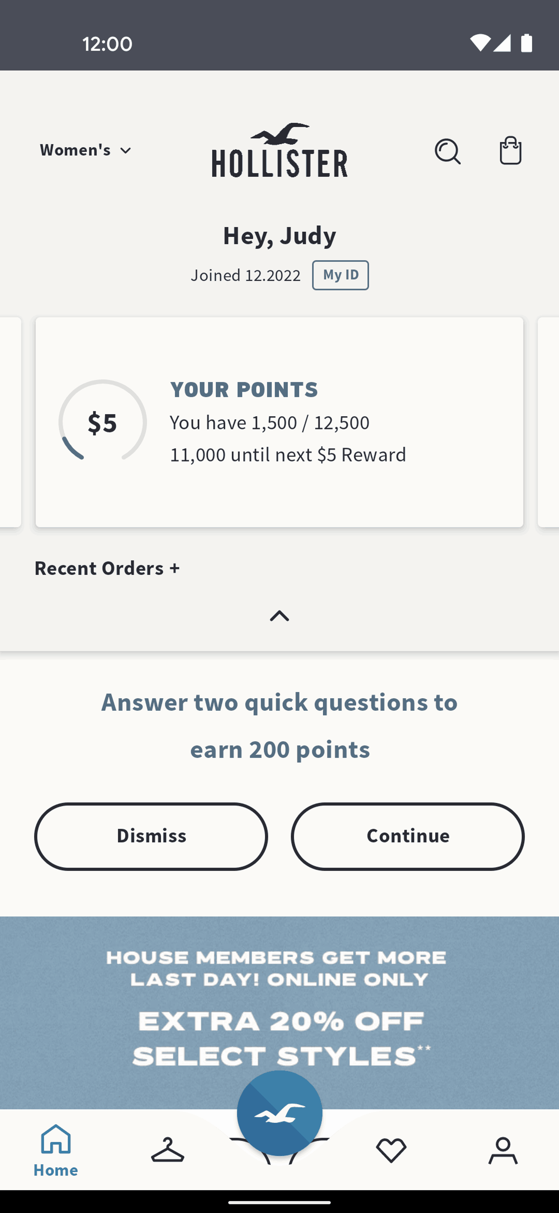 Hollister Co. Android Shopping interface screenshot 16