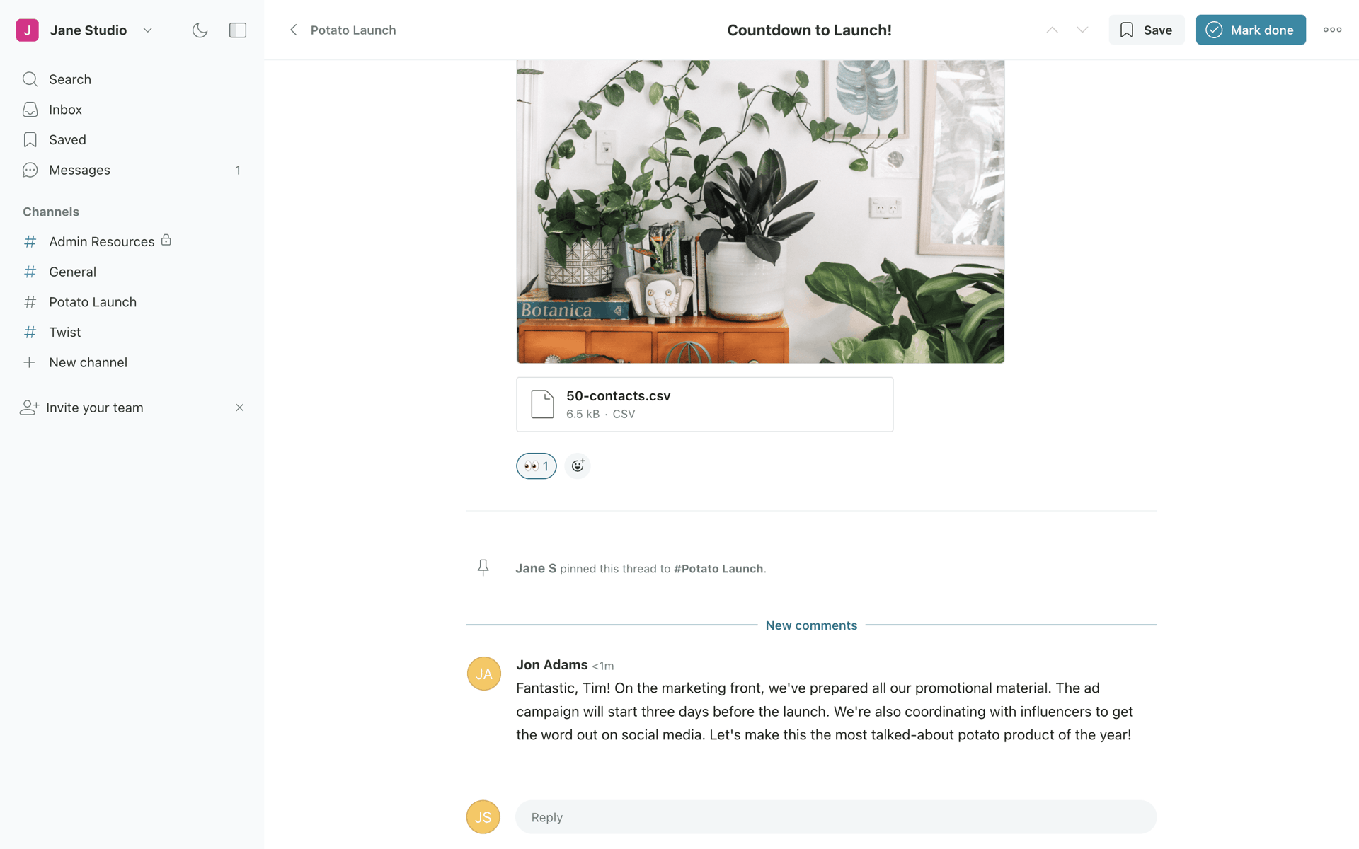 Twist Web Business interface screenshot 18