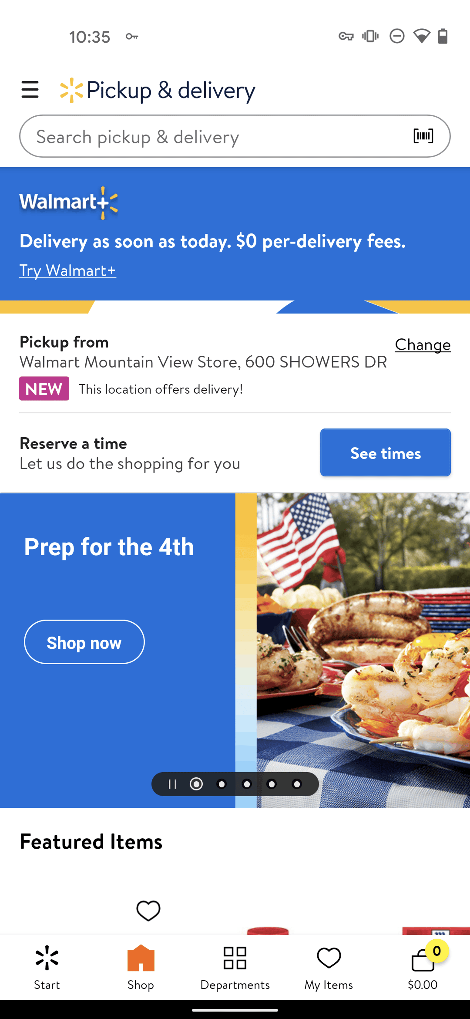 Walmart Android Shopping interface screenshot 7