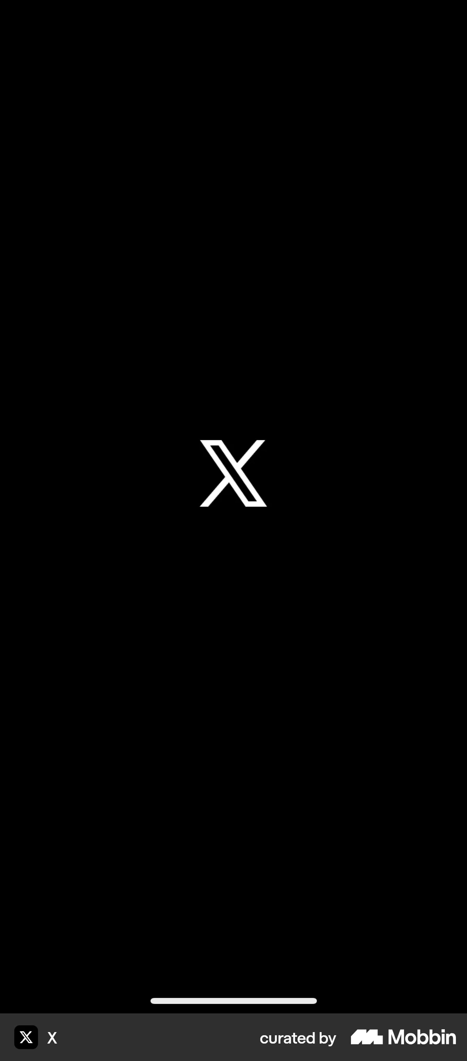 Onboarding on X (ios) screen 1