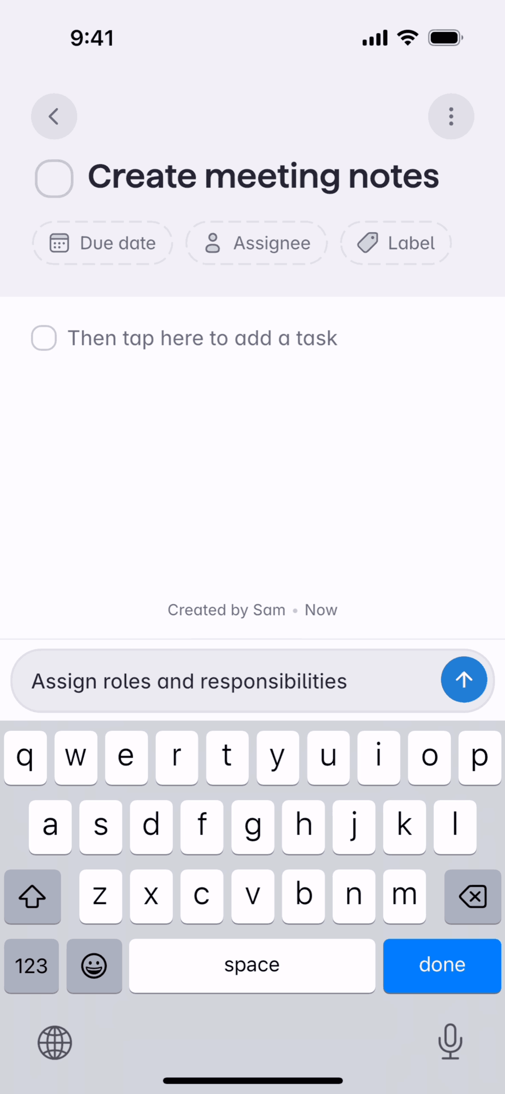 Superlist iOS Productivity interface screenshot 4