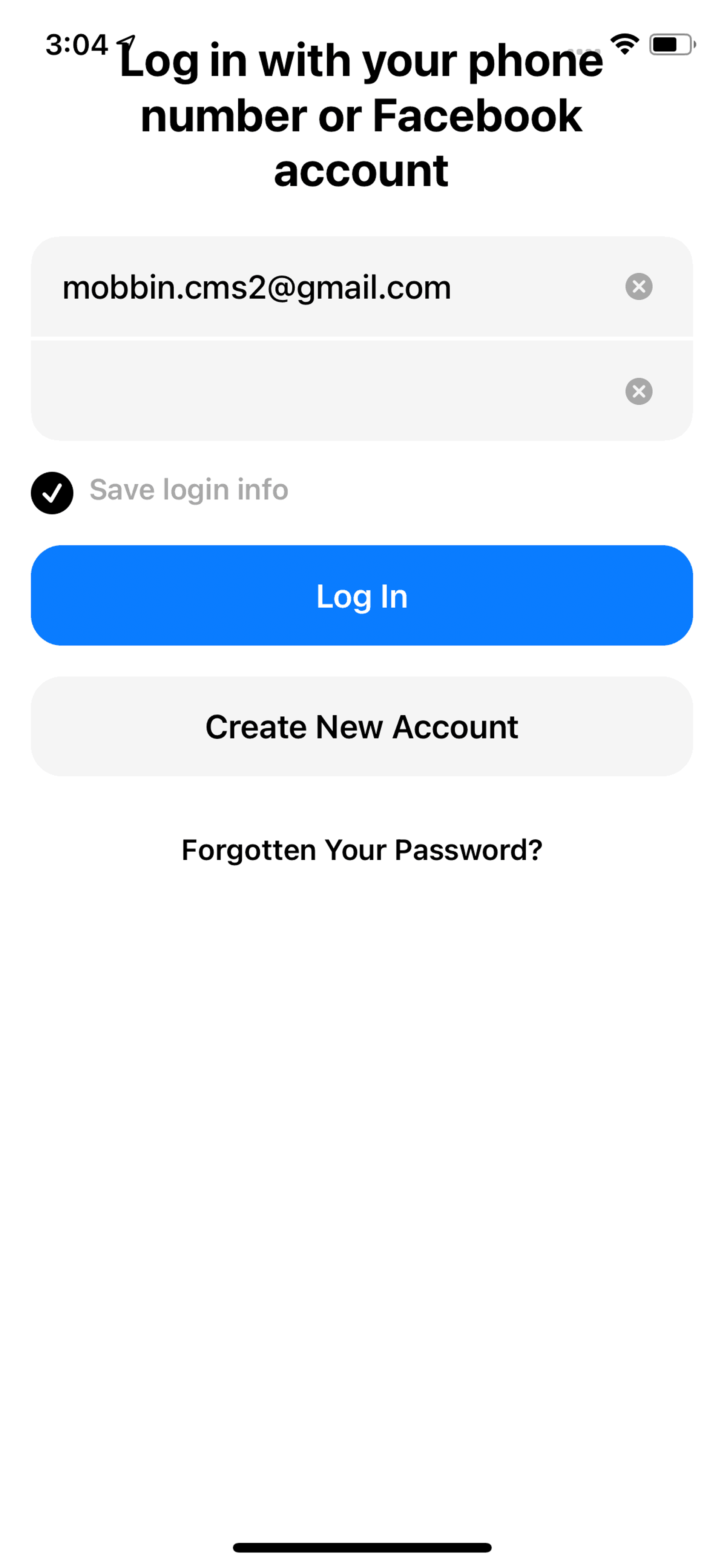 Messenger iOS Social Networking interface screenshot 3
