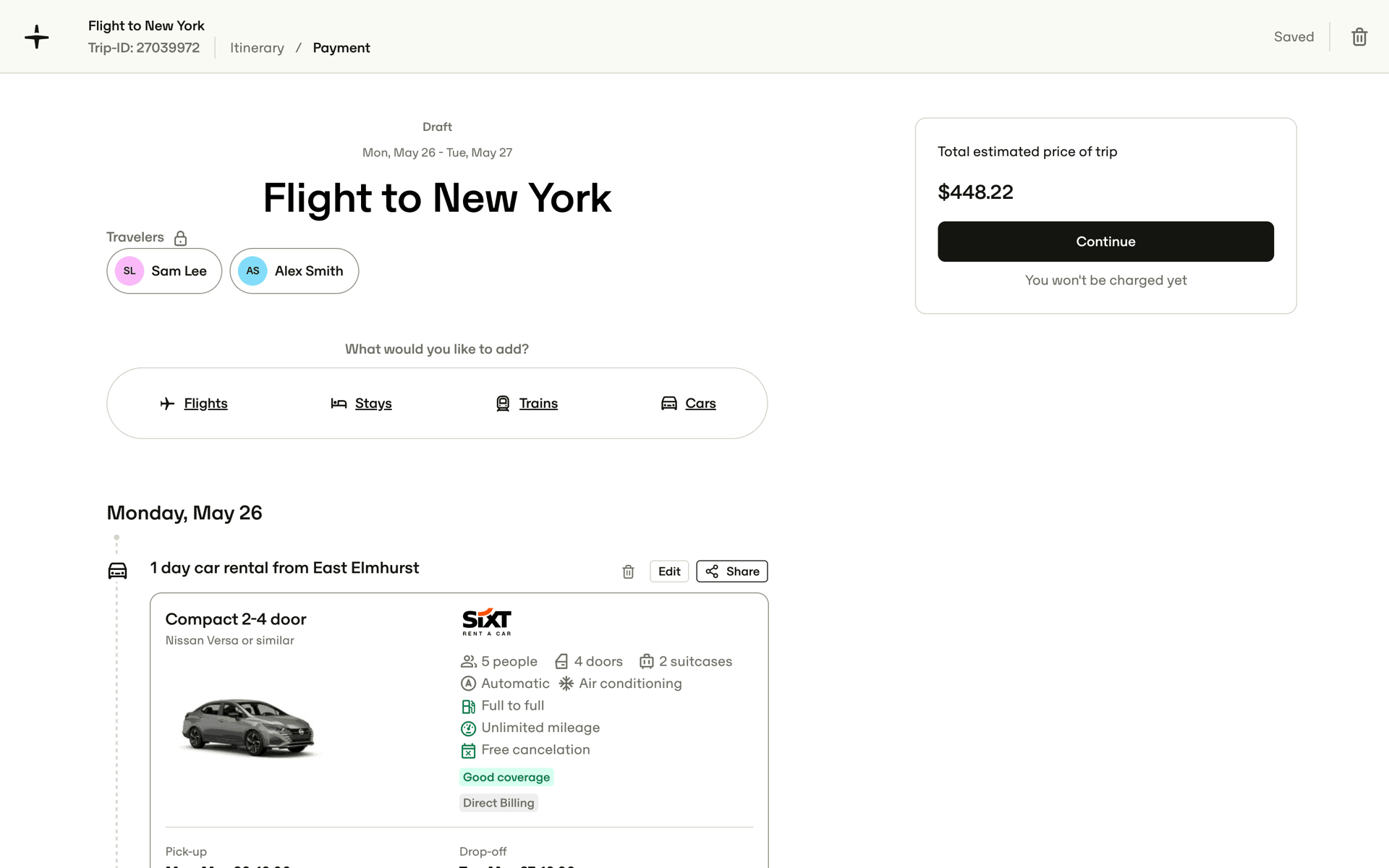 TravelPerk Web Travel & Transportation interface screenshot 12