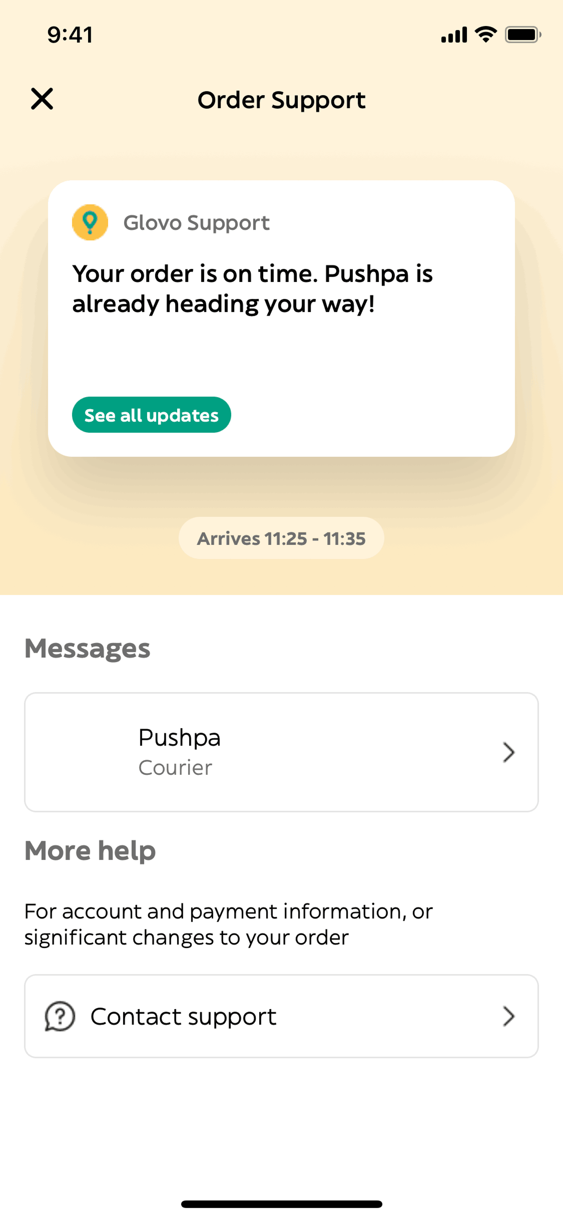Glovo iOS Lifestyle interface screenshot 5