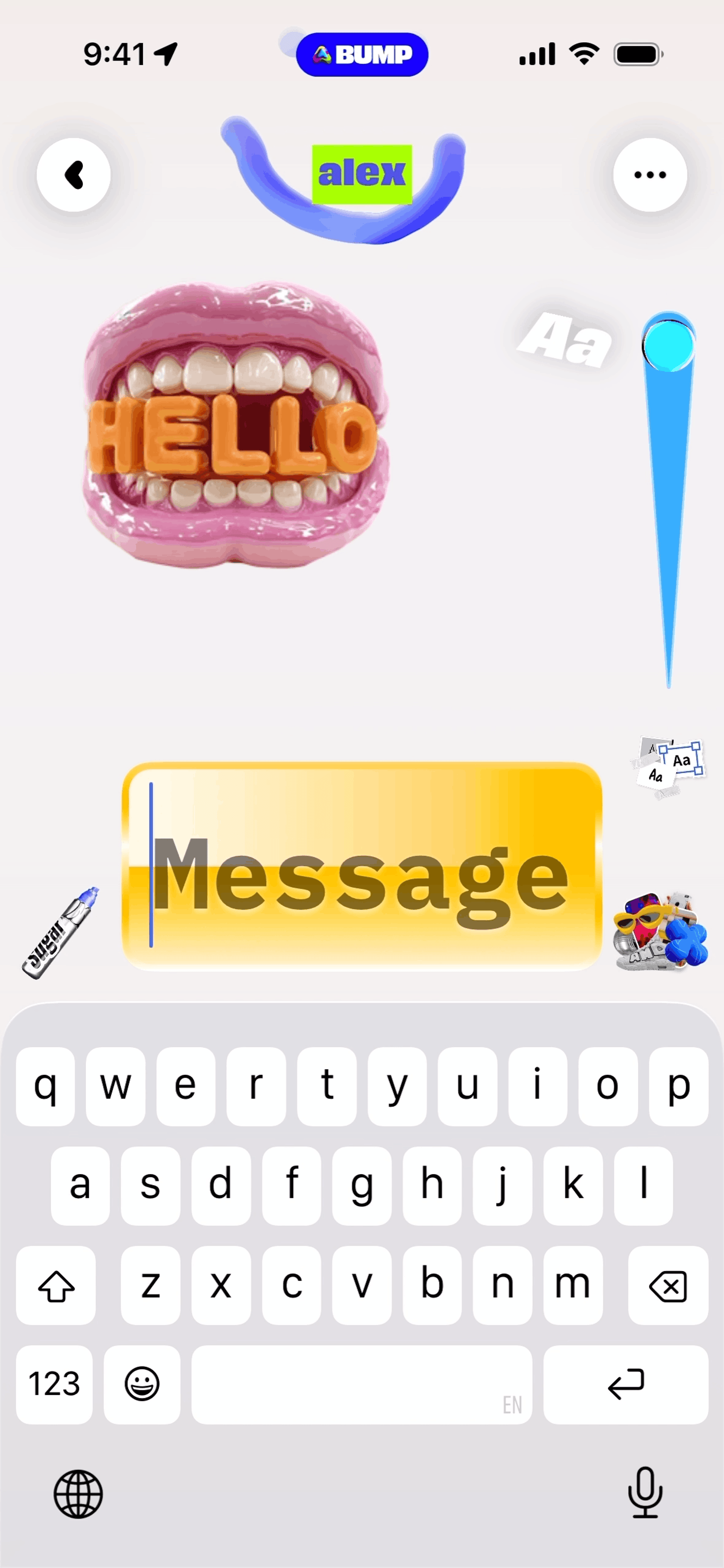 Bump iOS Social Networking interface screenshot 6