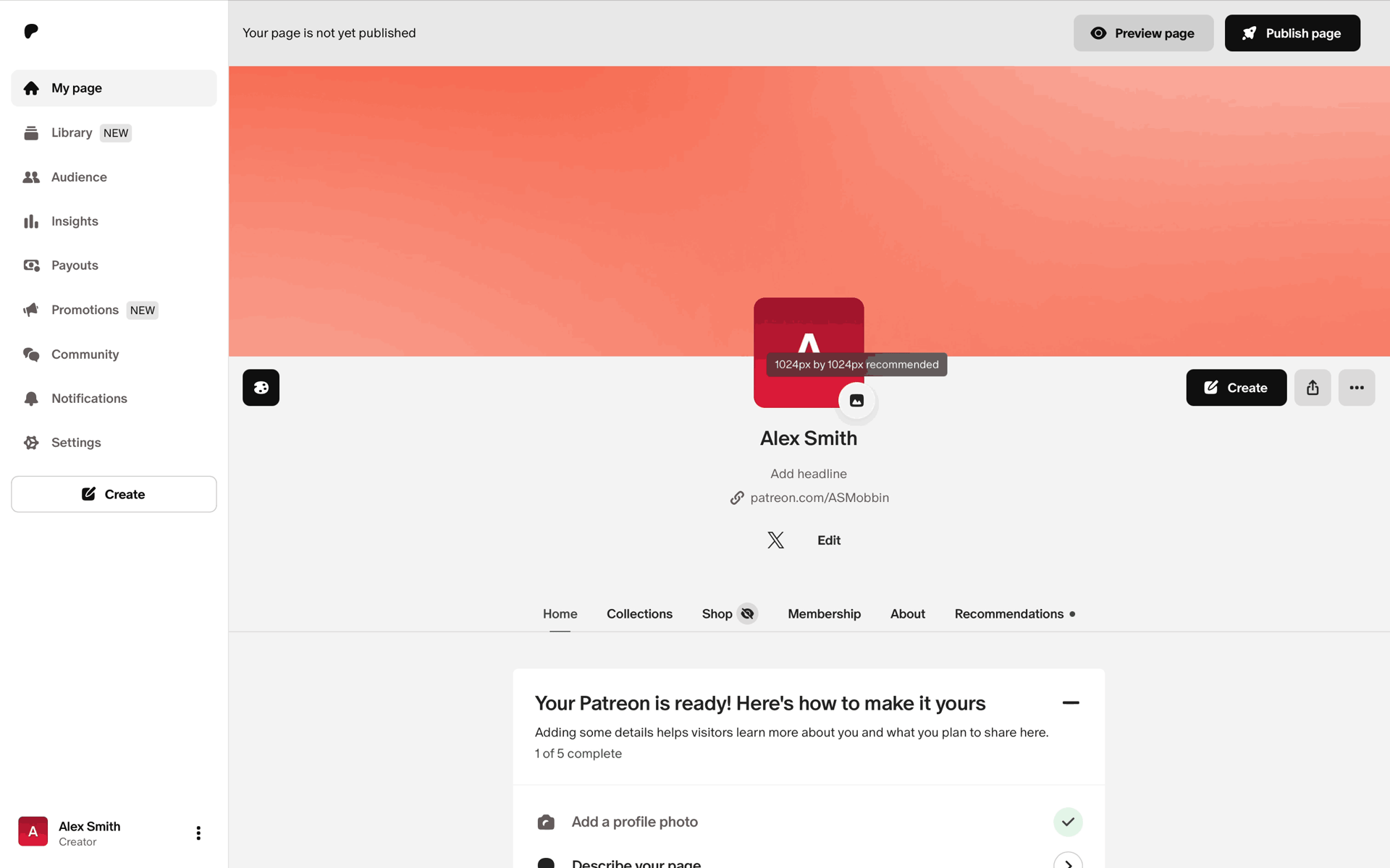 Patreon Web Social Networking interface screenshot 17