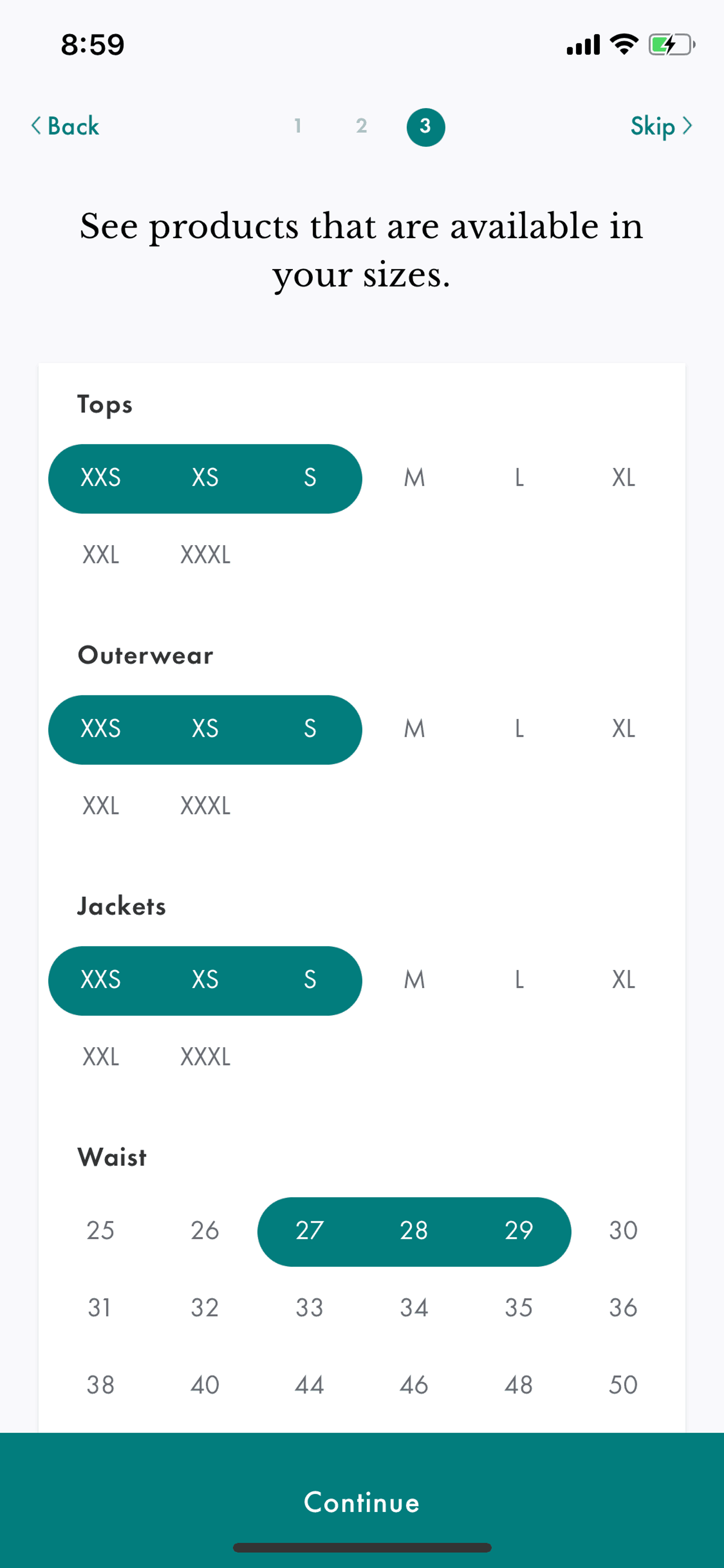 Spring iOS Shopping interface screenshot 6